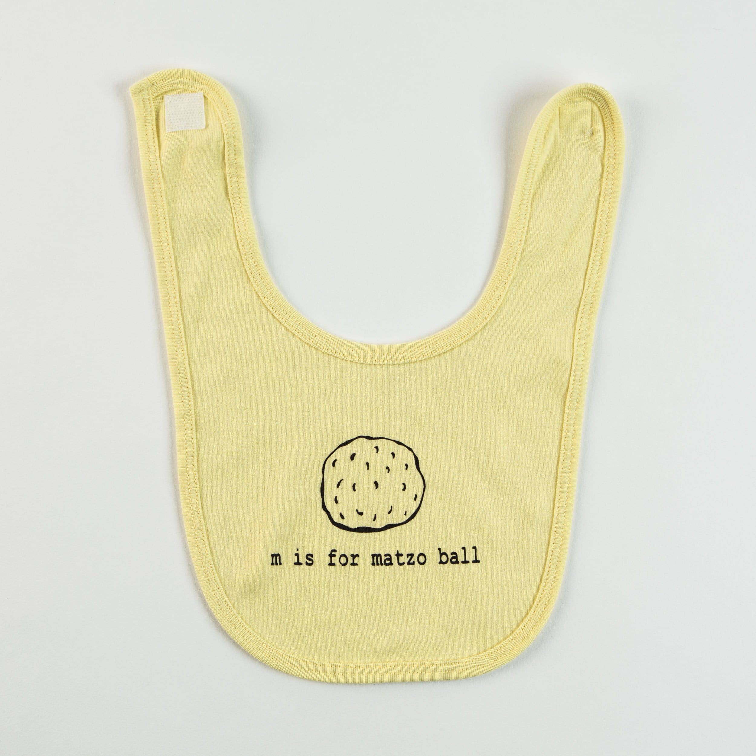 M is for Matzo Ball Baby Bib - (Choice of Color)、mySite、topwebapps