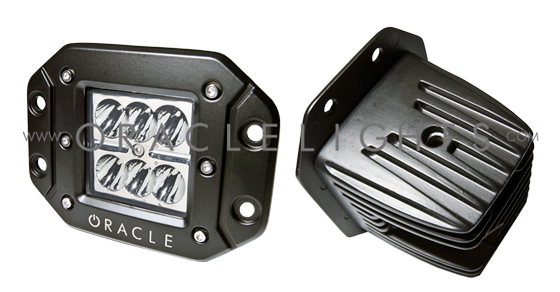 ORACLE Off-Road 18W Flush LED Square Spot Light - CLEARANCE、mySite、nflplayoffbracketp