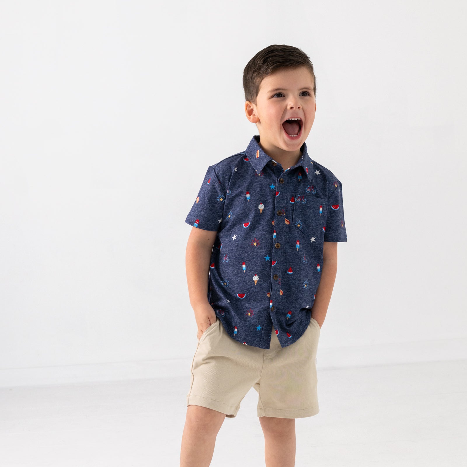  Summer Celebrations Button Down Polo、mySite、layawaytickets