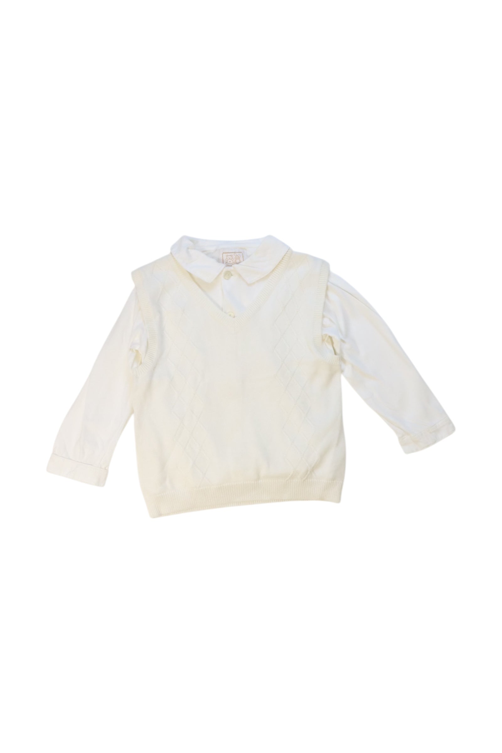 Emile Et Rose Collared Sweater Vest 12-18M、mySite、g9winljtr