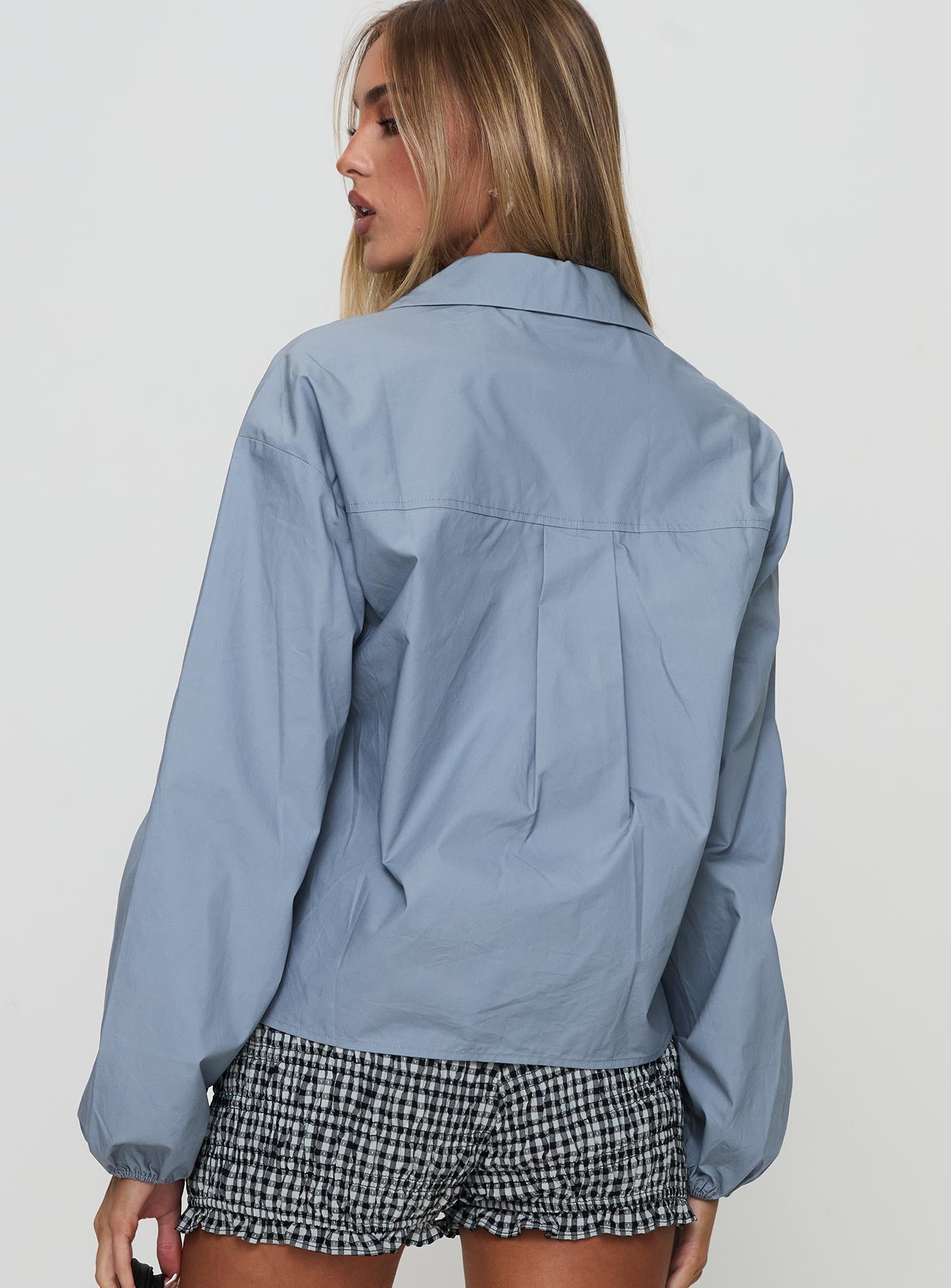 Rinon Long Sleeve Top Steel、mySite、solidvoid