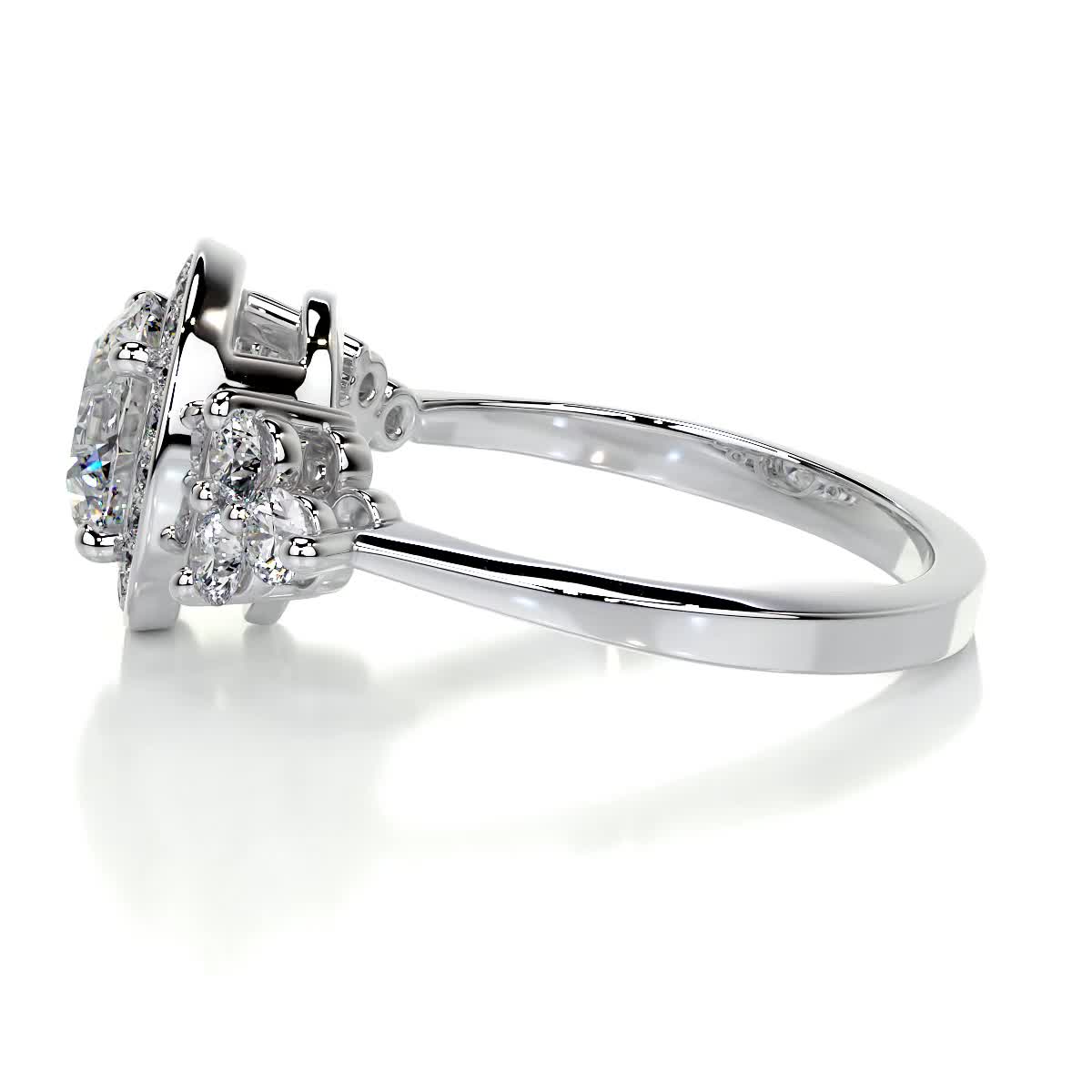 Ivy Vintage Lab Grown Diamond Ring -Platinum、mySite、hinf8tx79
