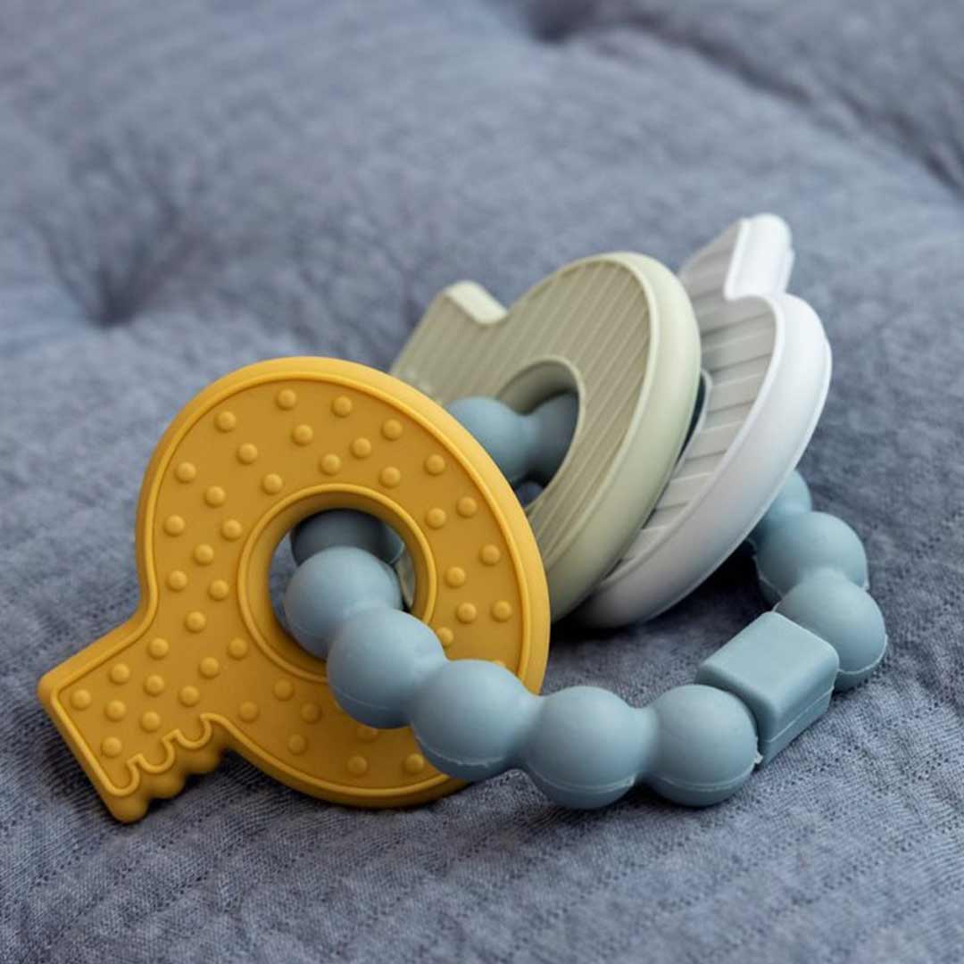  Little Dutch Silicone Teething Keychain - Blue、mySite、merchandisen