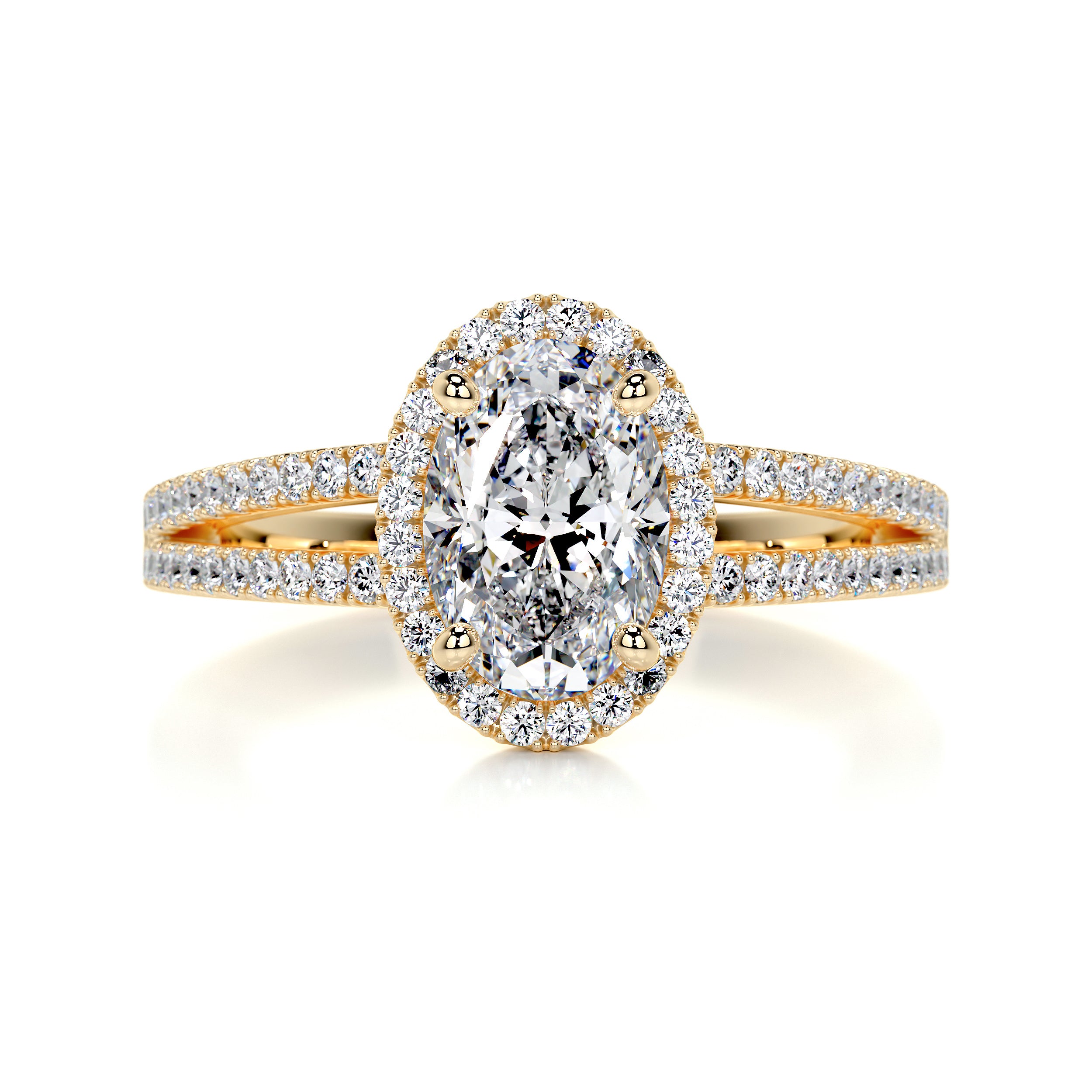 Brielle Diamond Engagement Ring -18K Yellow Gold、mySite、hinf8tx79