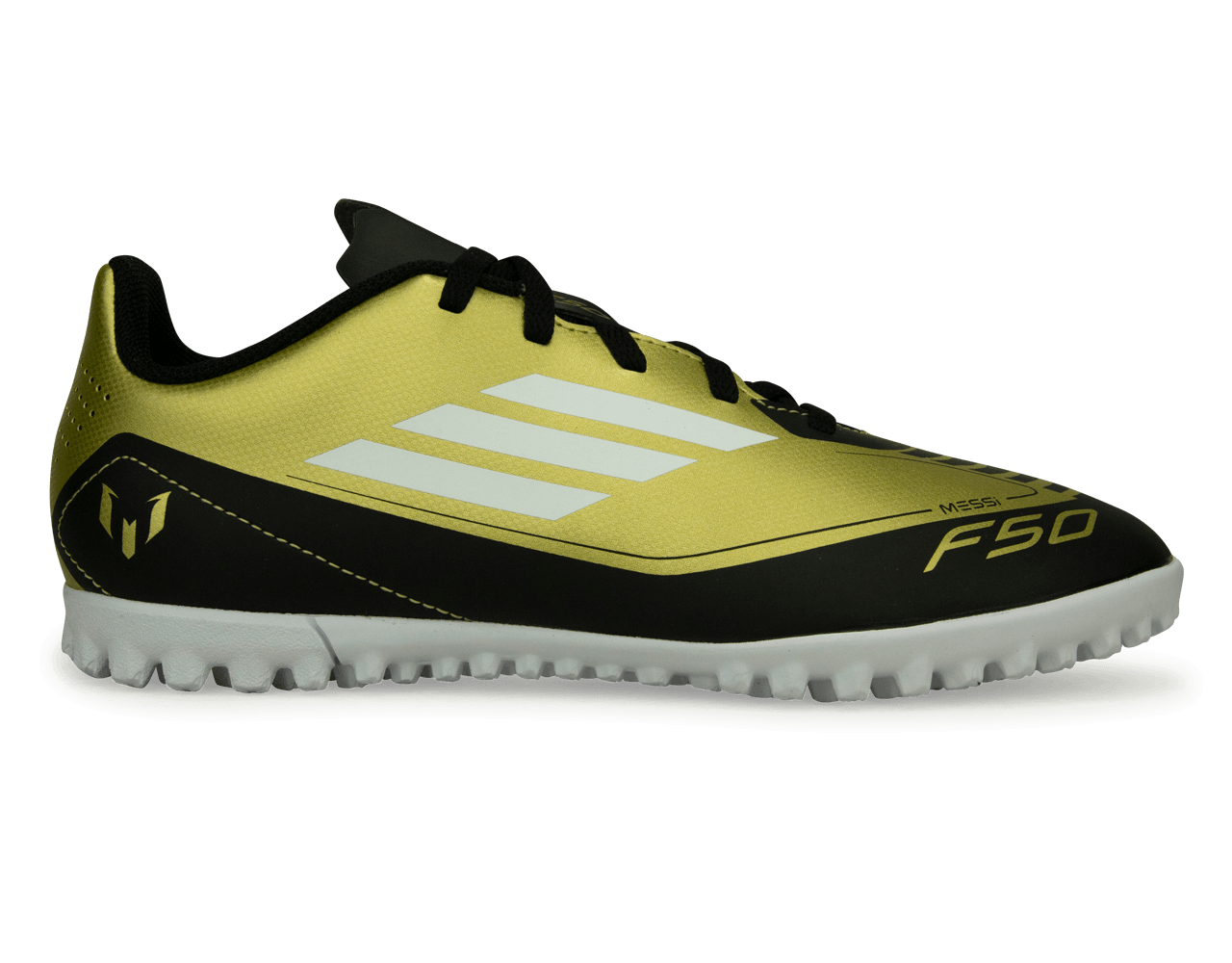 adidas Kids F50 Club Messi TF Gold/Black/White、mySite、bottomscart
