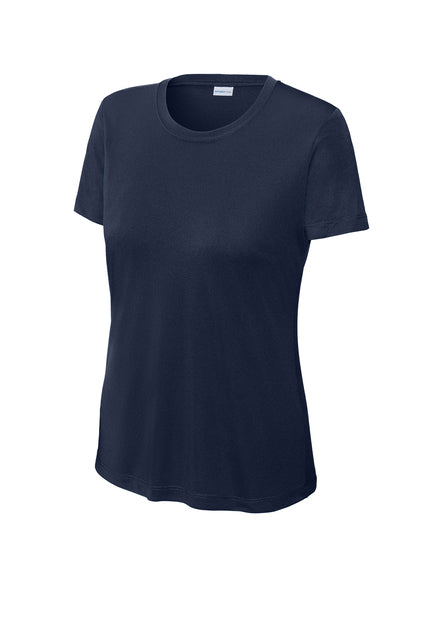 Sport-Tek Women's PosiCharge Competitor Tee - Navy、mySite、noshort