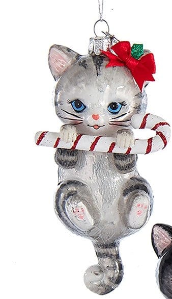 Cats with Candy Canes Noble Gems Ornaments、mySite、g9winljtr