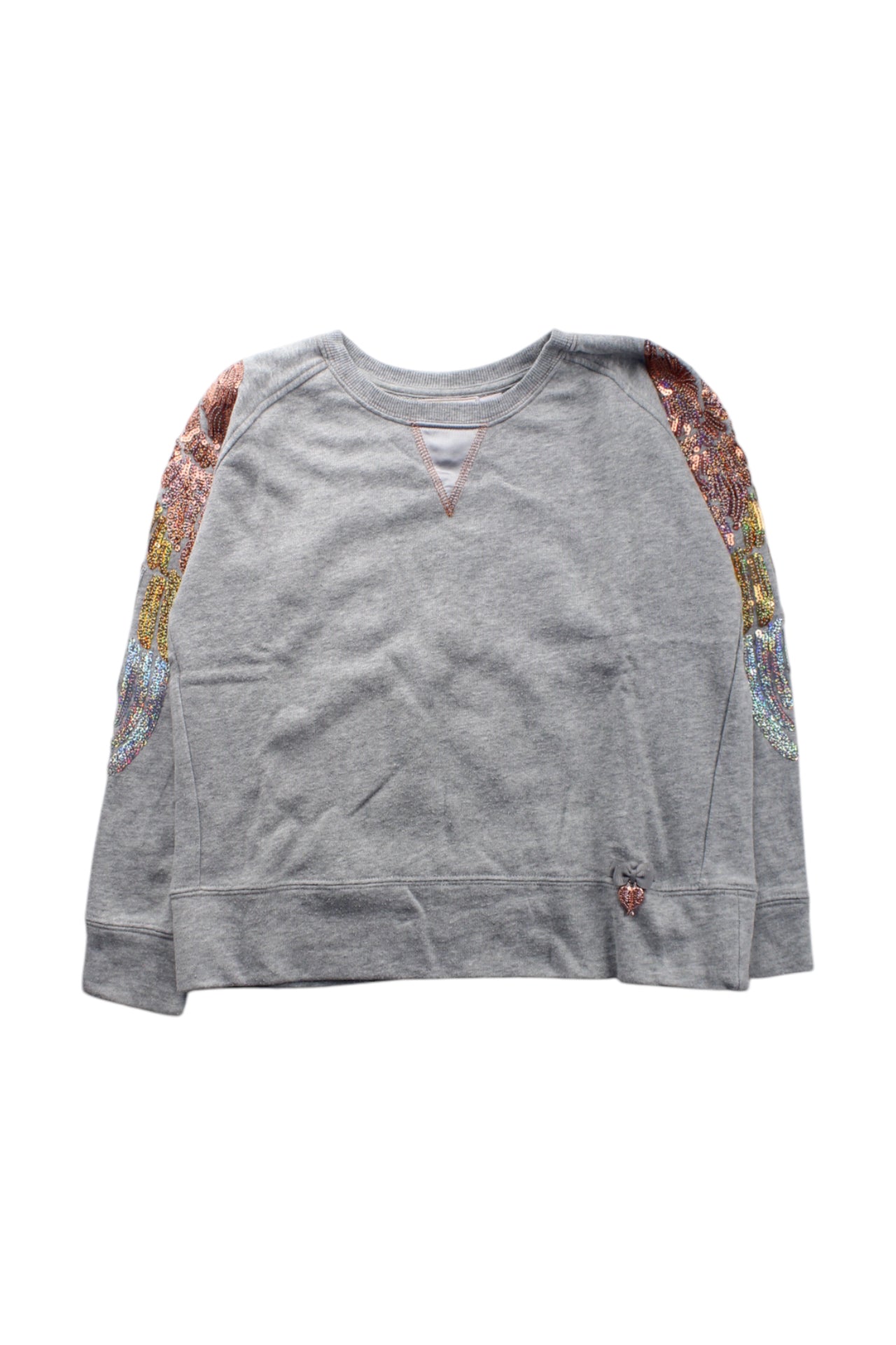Angel's Face Sequin Sleeve Crewneck Sweatshirt 6-7Y、mySite、g9winljtr