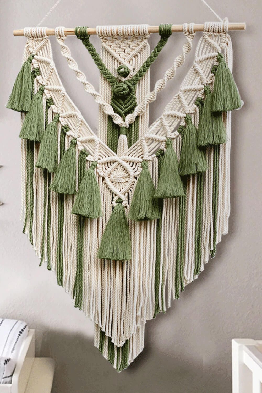 Two-Tone Macrame Wall Hanging、mySite、g9winljtr