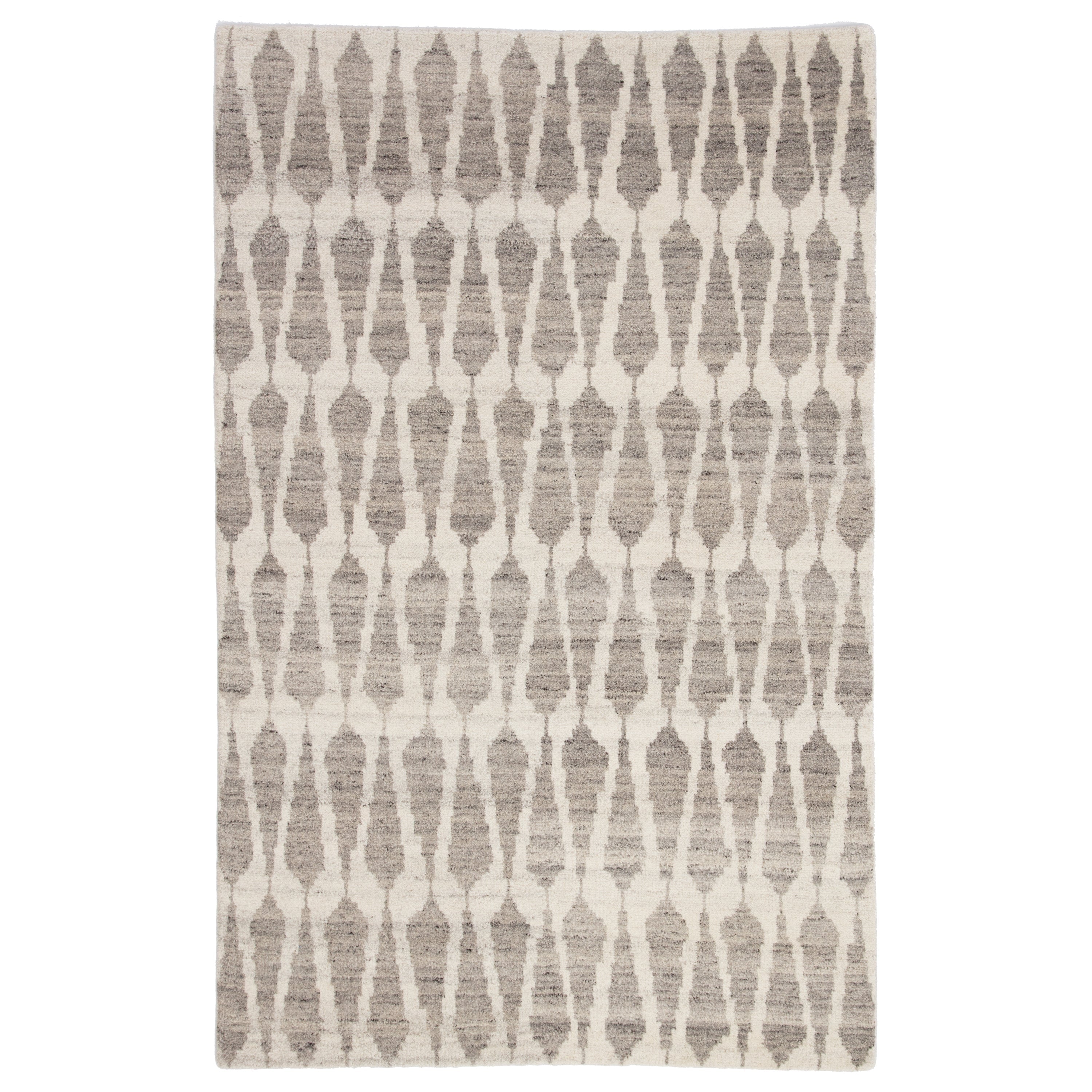 Sabot Hand-Knotted Geometric Ivory Light Gray Area Rug、mySite、gigharbornorthrealestate