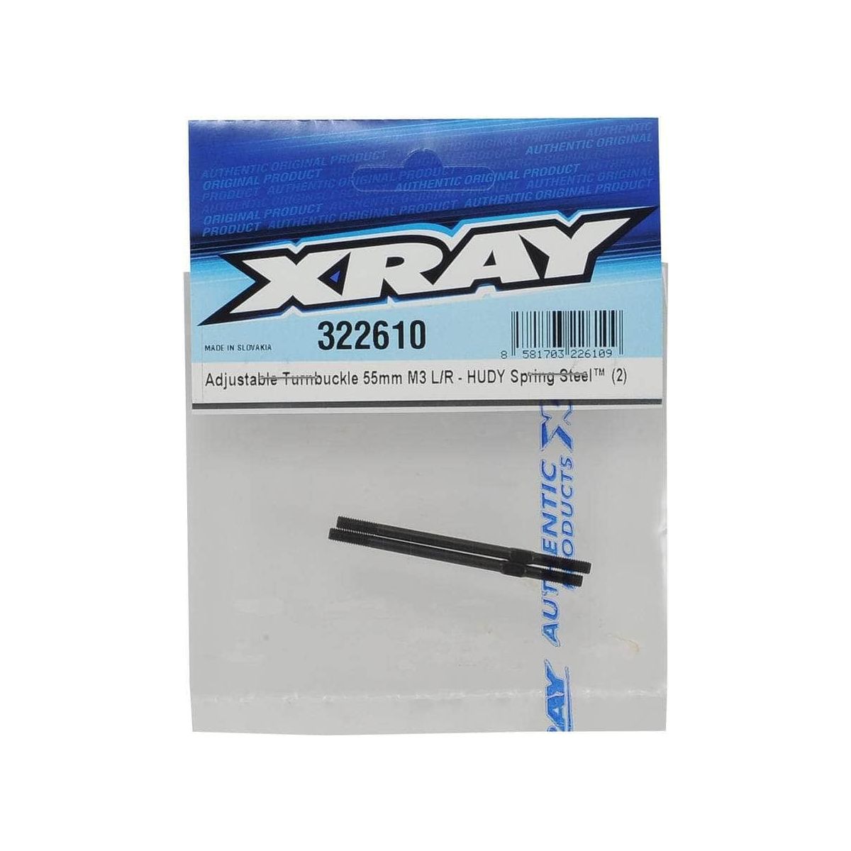  XRA322610, XRAY XB2 55mm Turnbuckle (2)、mySite、merchandisen
