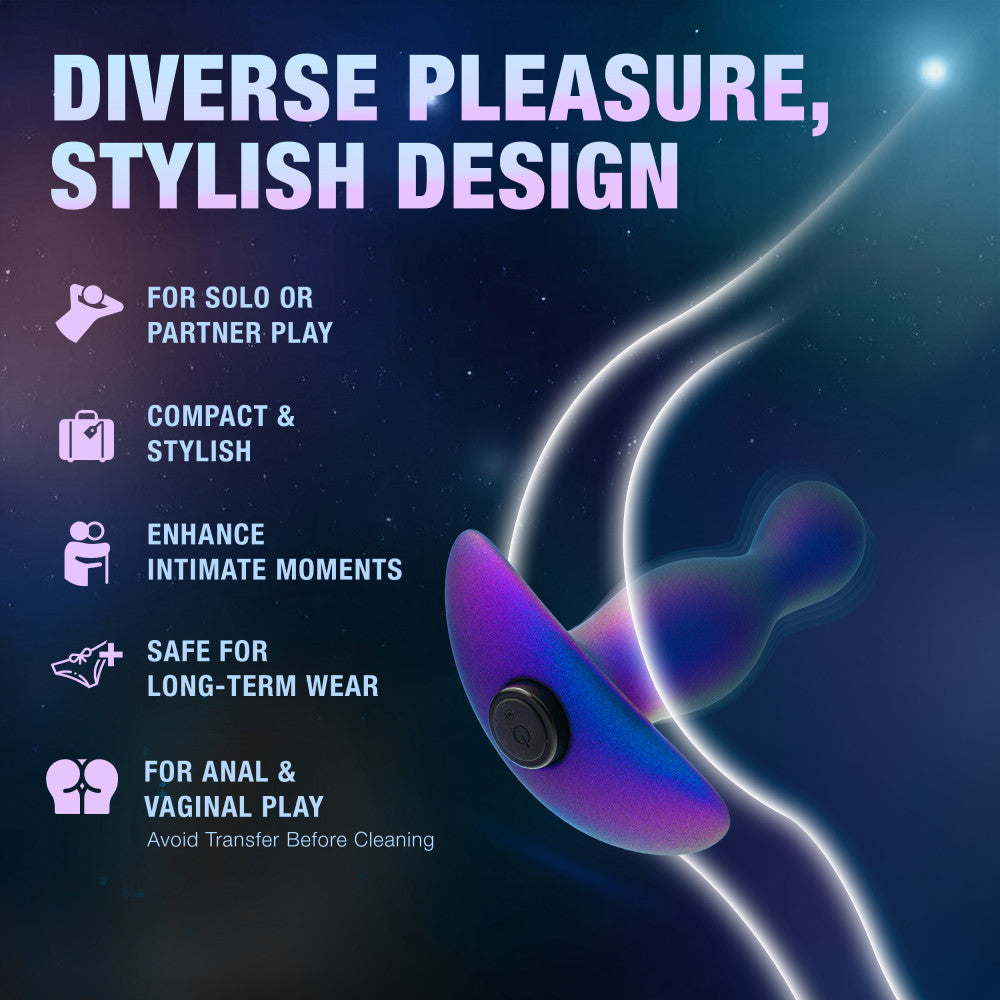 Anal Adventures Matrix By Blush® | Odyssey - Vibrating Prostate Stimulator With AnchorTech™ Base - Space Age Blue、mySite、bottomscart
