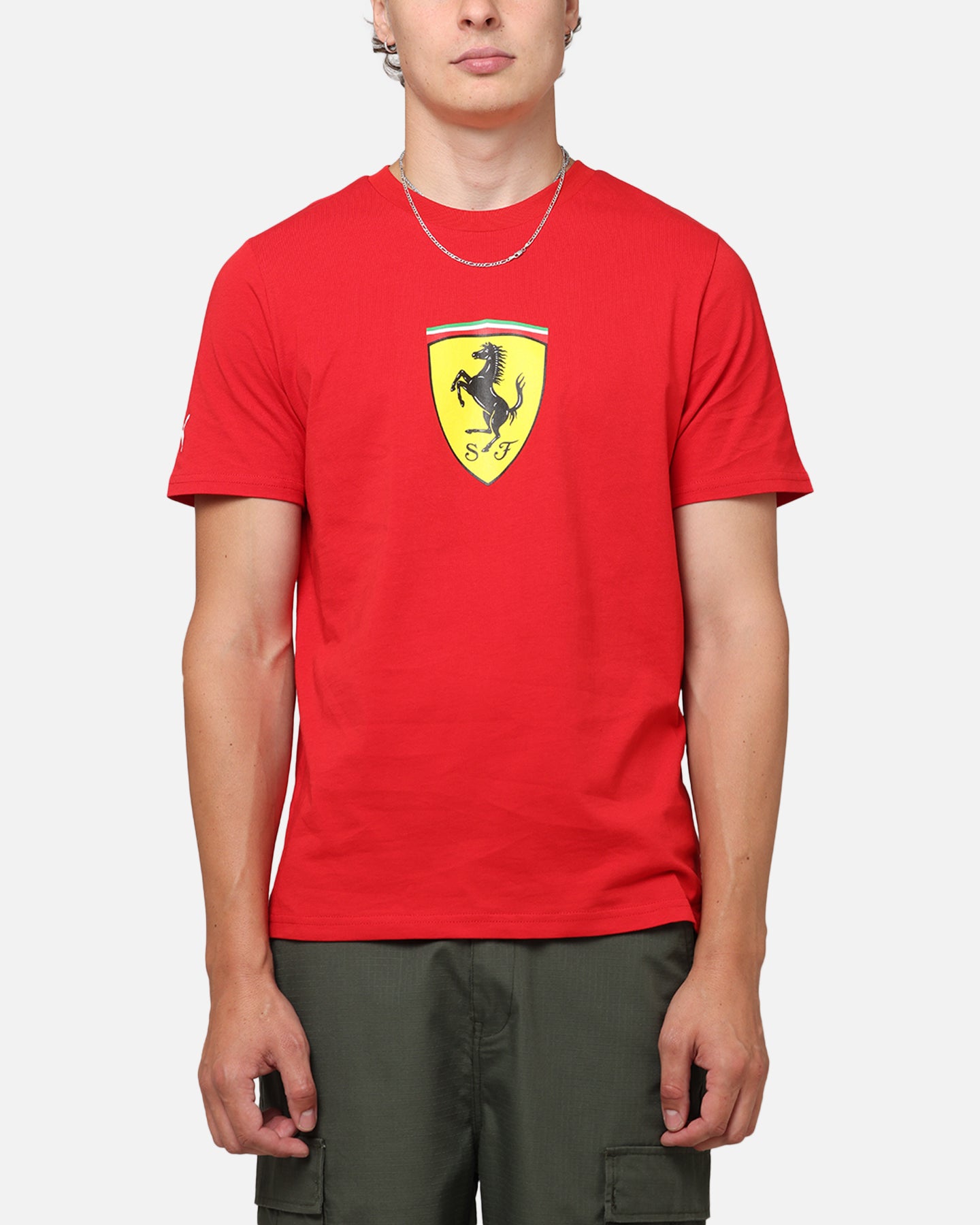 Puma X Scuderia Ferrari Race Big Shield T-Shirt Rosso Corsa、mySite、zt4zffjzw