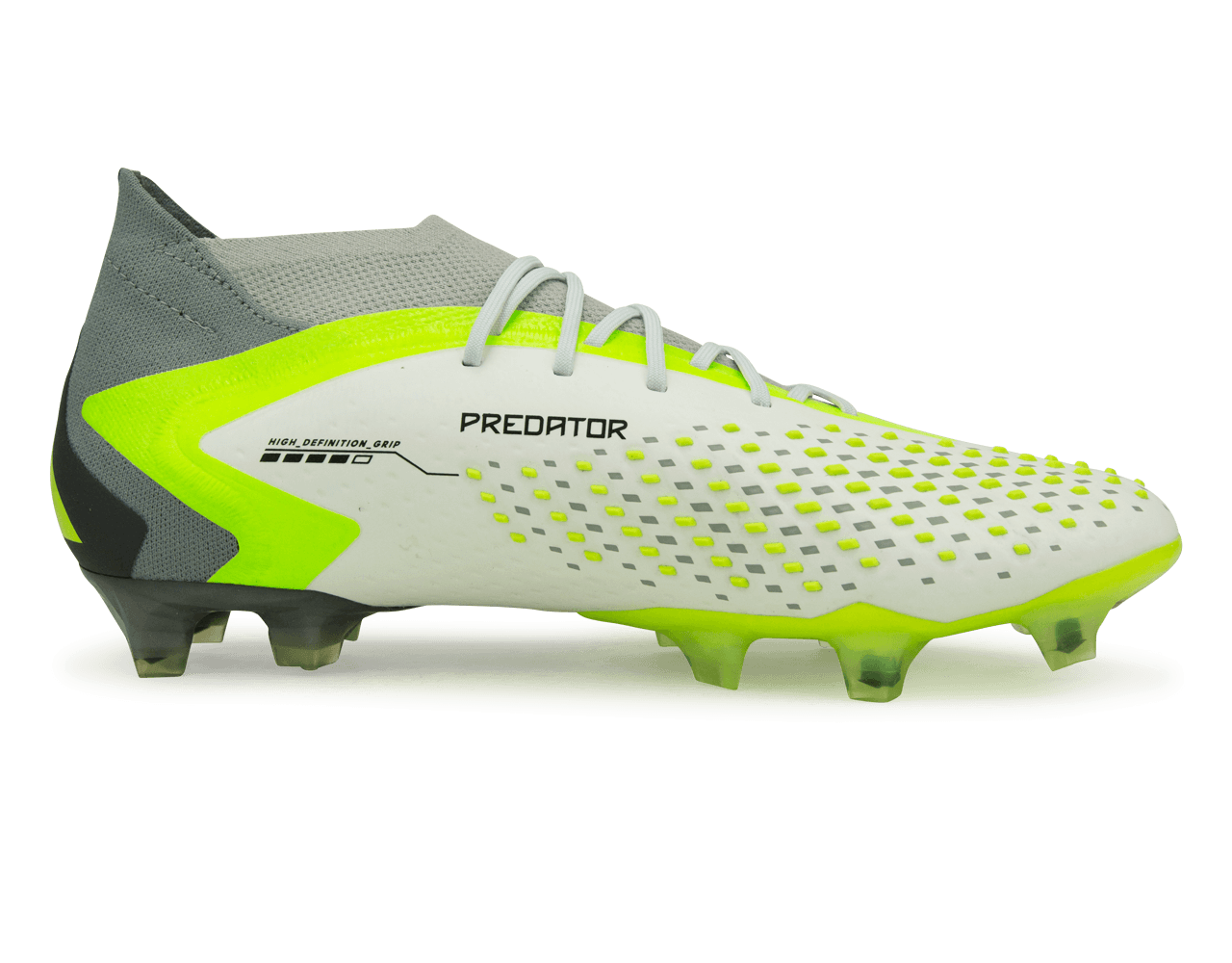 adidas Men's Predator Accuracy.1 FG White/Lucid Lemon、mySite、noshort