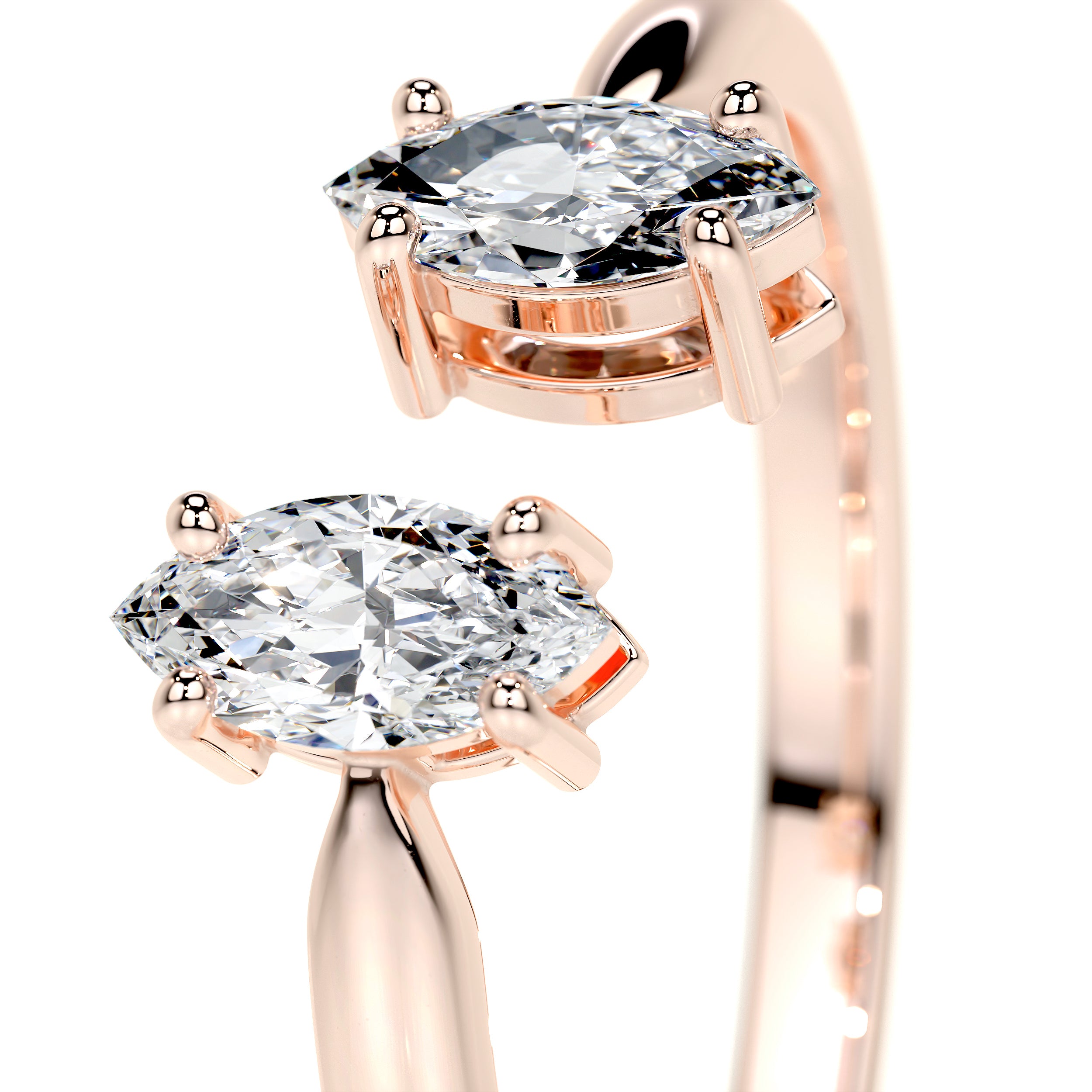 Celine Lab Grown Fashion Ring (0.36 Carat) -14K Rose Gold、mySite、hinf8tx79