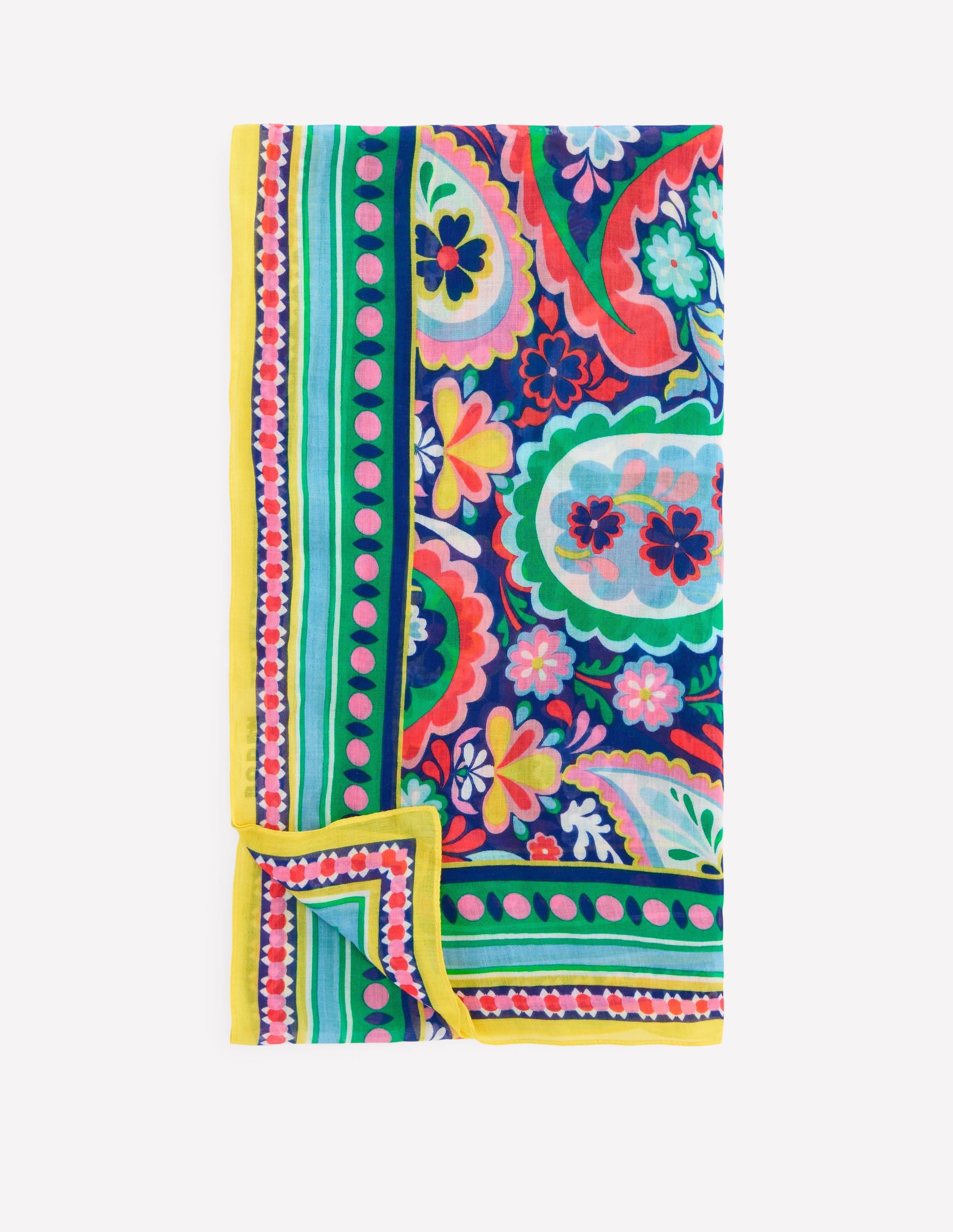  Printed Sarong Scarf-Mutli, Meadow Paisley、mySite、ashleygrahame