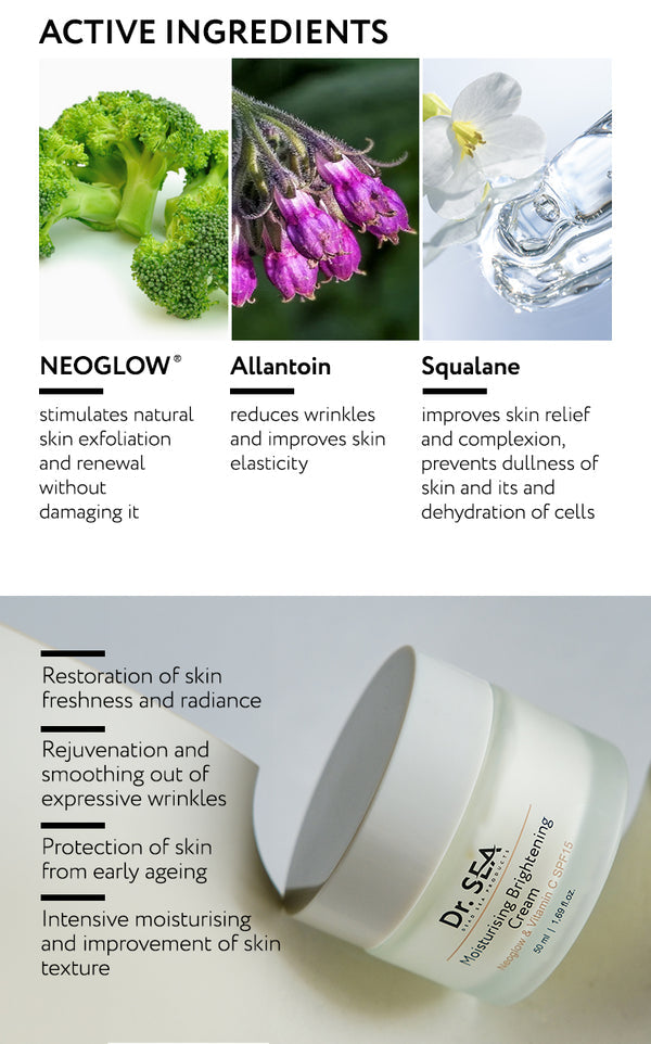  DR. SEA - Moisturising Brightening Cream - Neoglow & Vitamin C SPF-15、mySite、elrpsem3k