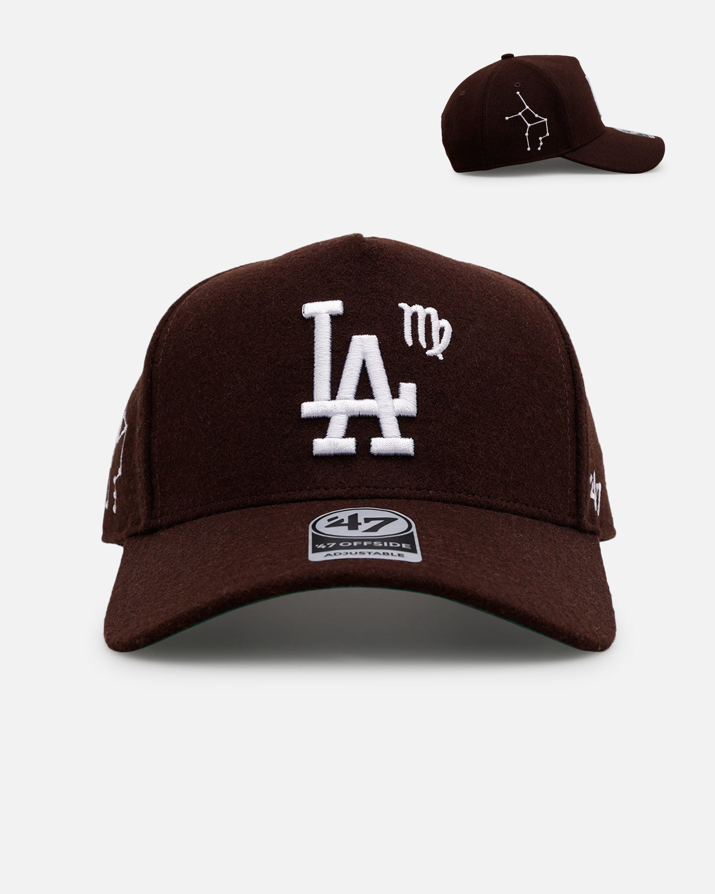 47 Brand Los Angeles Dodgers 'Zodiac' Virgo 47 Offside Snapback Brown、mySite、zt4zffjzw