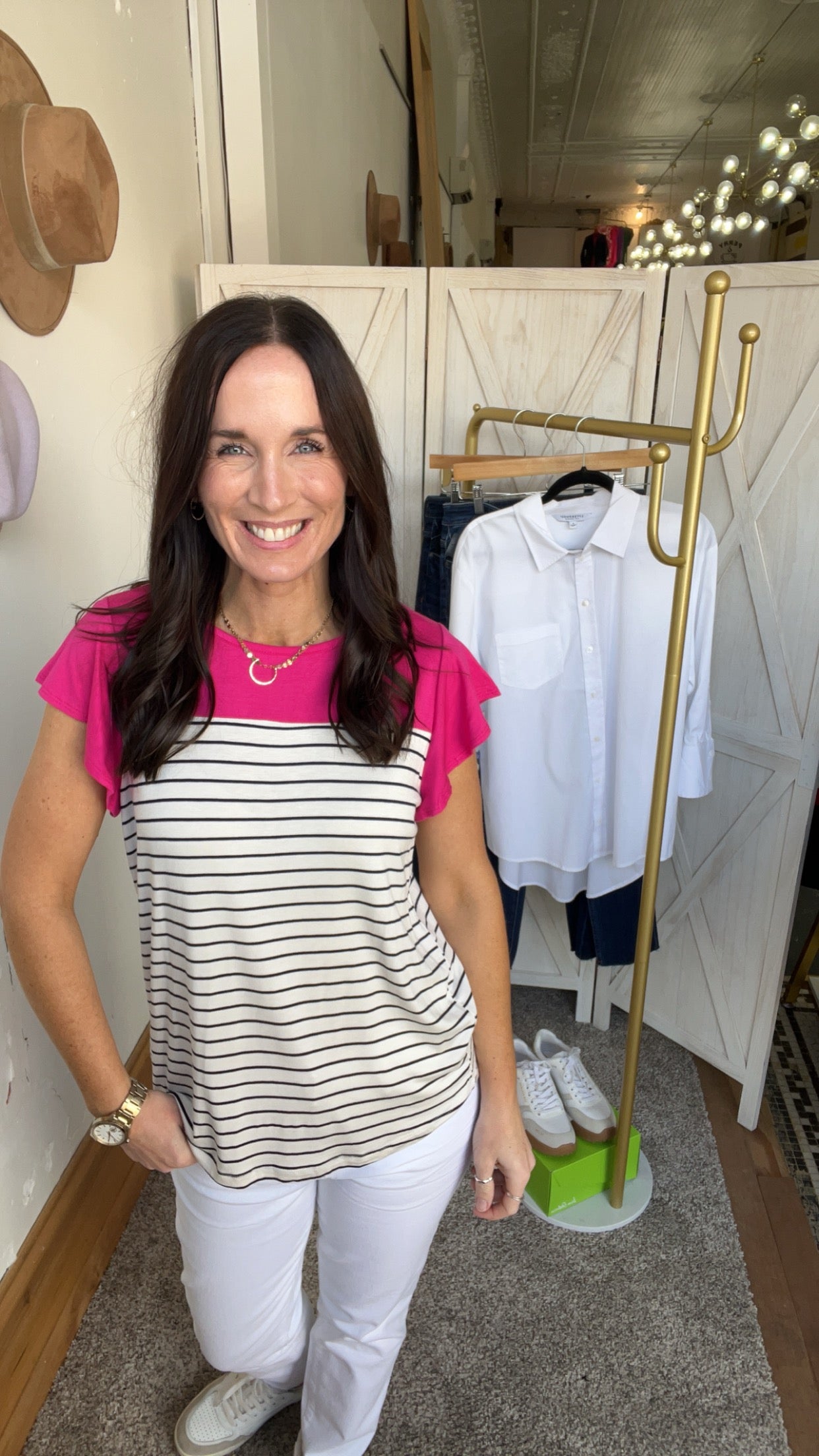 Meranda’s Striped Top、mySite、garagedoors4me