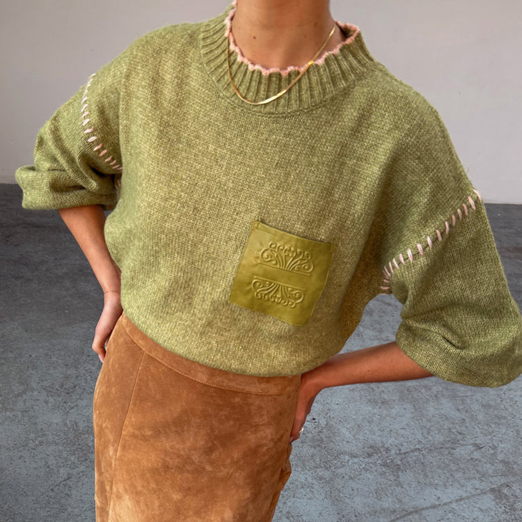 Olive Virgo Jumper、mySite、solidvoid