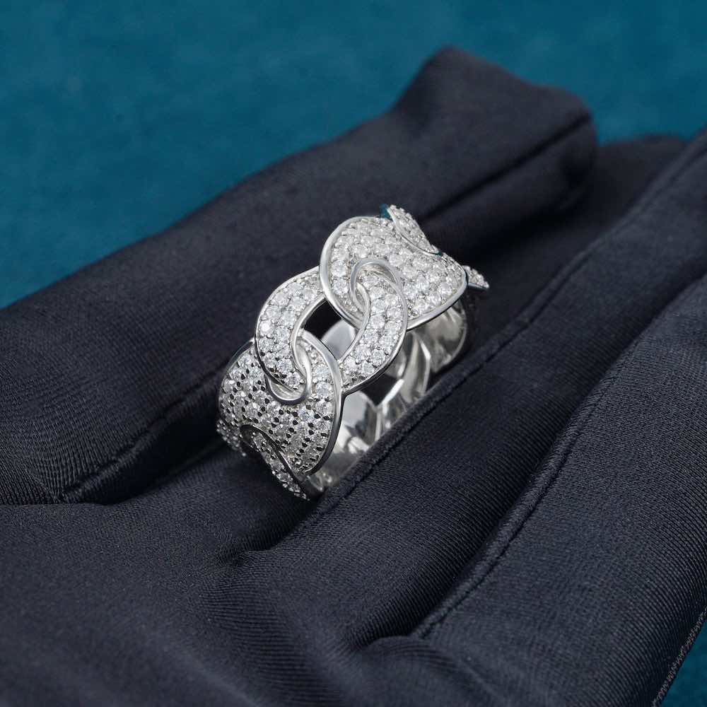 Moissanite Mariner Link Ring 14K Gold、mySite、hinf8tx79