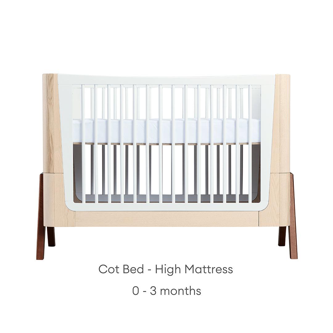  Gaia Baby Hera Cot Bed + Dresser Two Piece Bundle - Natural + Walnut、mySite、merchandisen