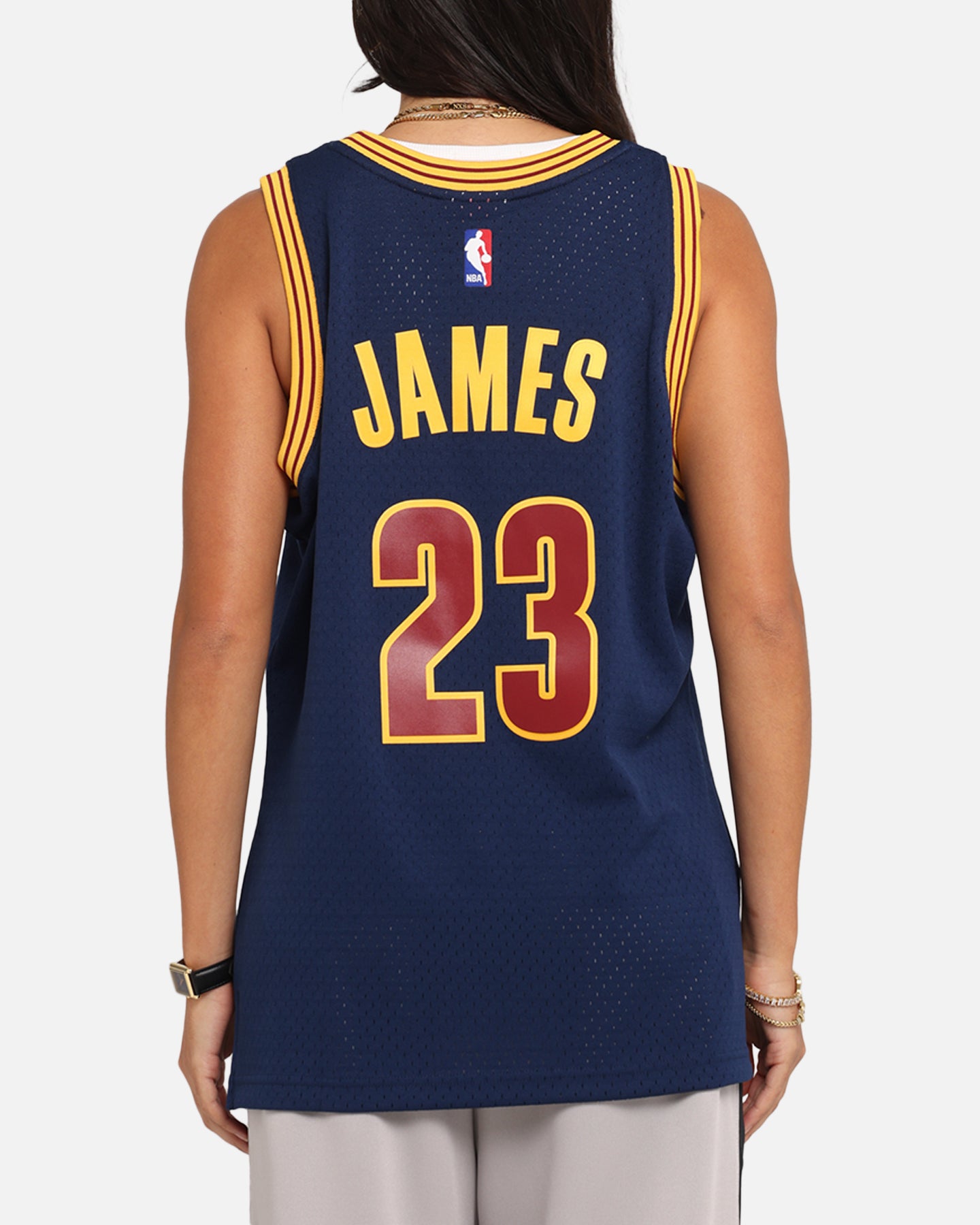 Mitchell & Ness Cleveland Cavaliers Lebron James Swing Jersey Blue、mySite、zt4zffjzw