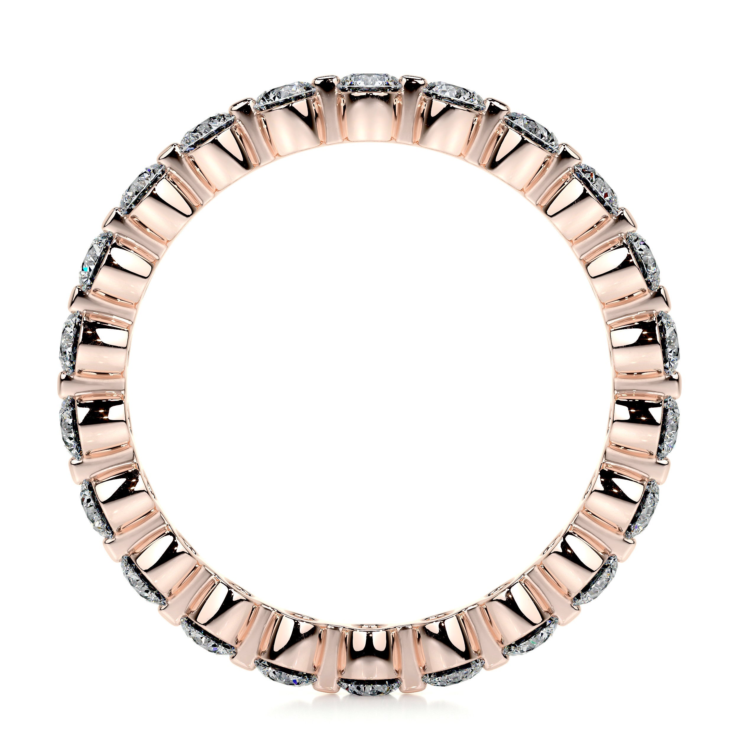 Josie Lab Grown Eternity Wedding Ring (1 Carat) -14K Rose Gold (RTS)、mySite、hinf8tx79