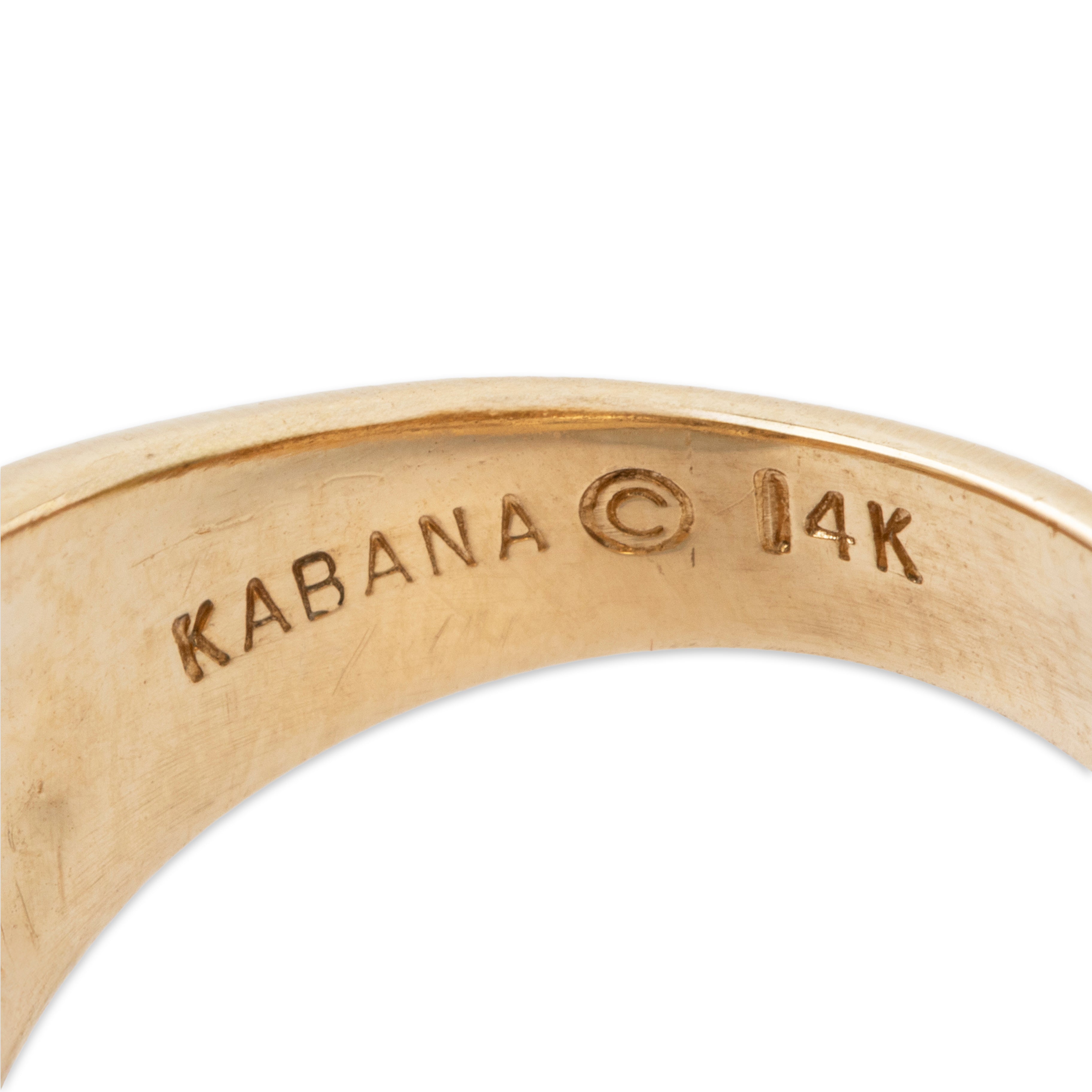 Vintage Large Kabana 14k Yellow Gold Opal .481cttw Diamond Exotic Seascape Ring、mySite、hinf8tx79