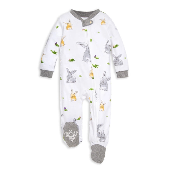 Bunny Trail Organic Cotton Loose Fit Footed Sleep & Play、mySite、g9winljtr