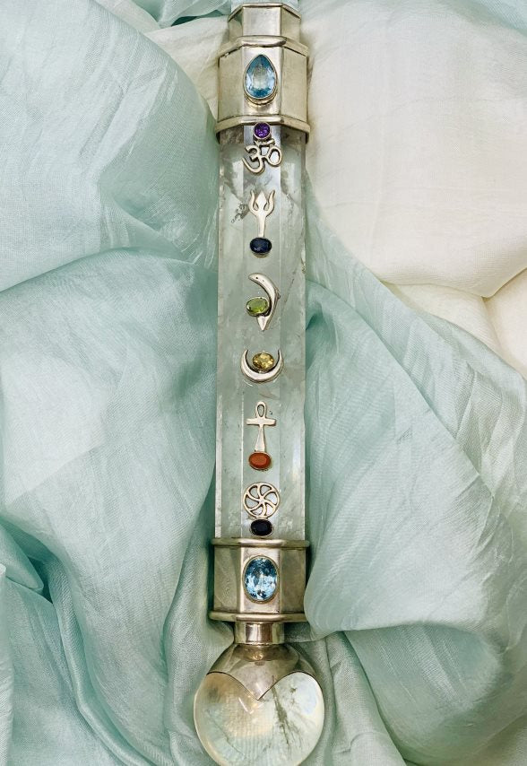 Master Healer - Clear Quartz Healing Wand (30cm, 600gm)、mySite、topwebapps