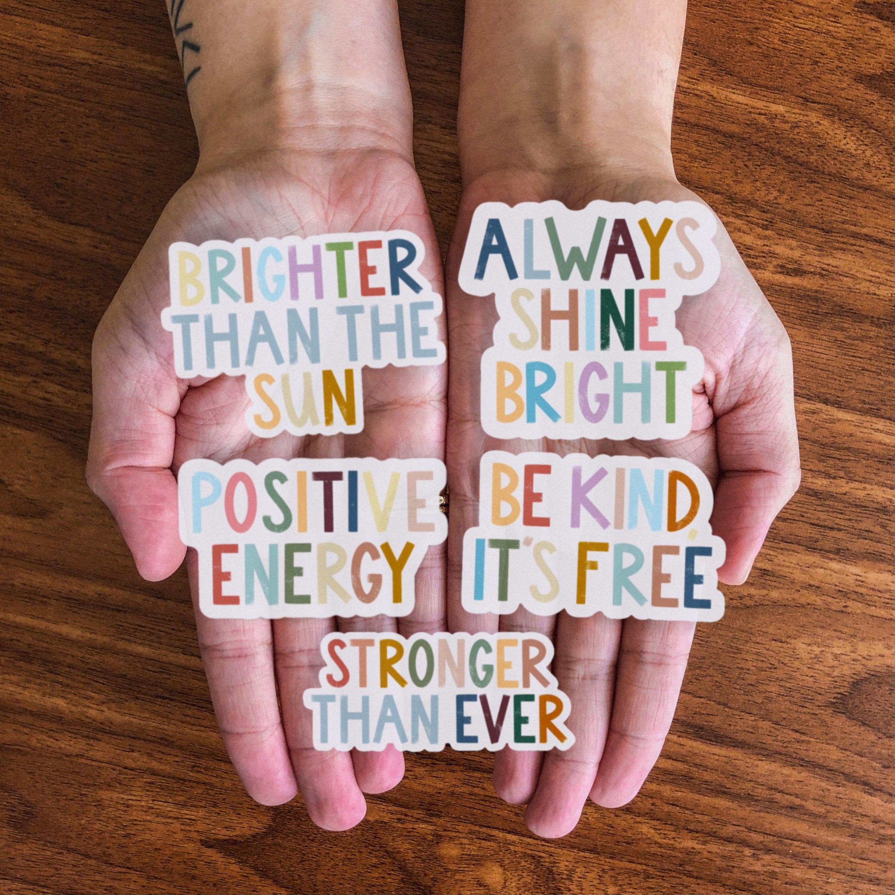  Positivity Lettering Sticker 10 Pack - Positive Energy、mySite、elrpsem3k