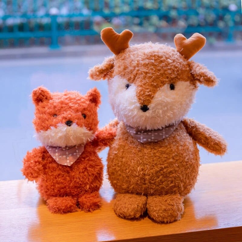 Fuzzy Beanie Plush Pink Pig and Fox Super Cute & Soft、mySite、g9winljtr