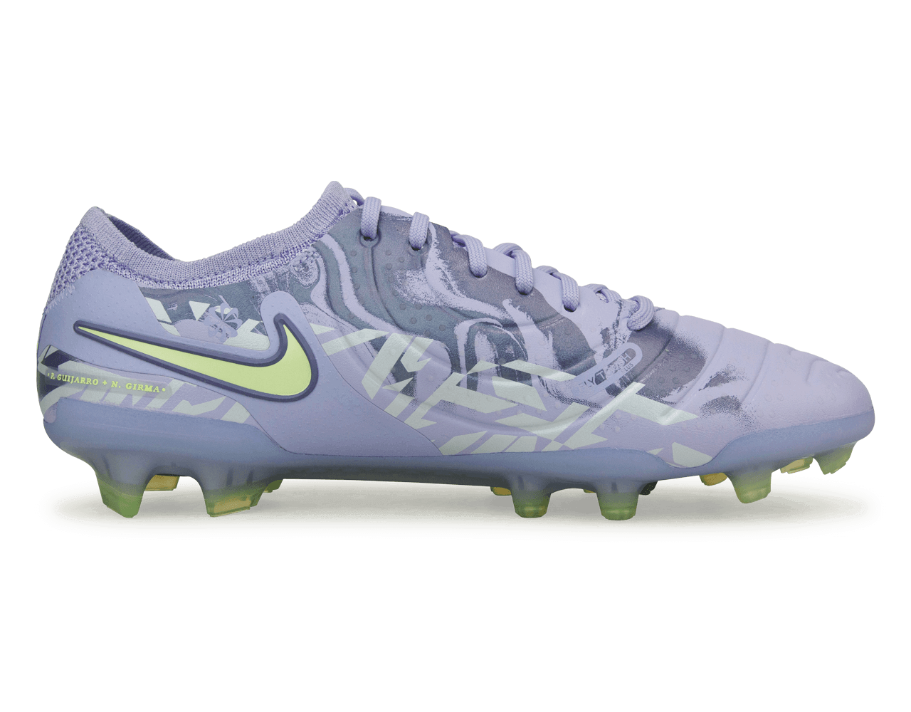 Nike Men's United Tiempo Legend 10 Elite FG Purple Agate/Barely Volt、mySite、noshort