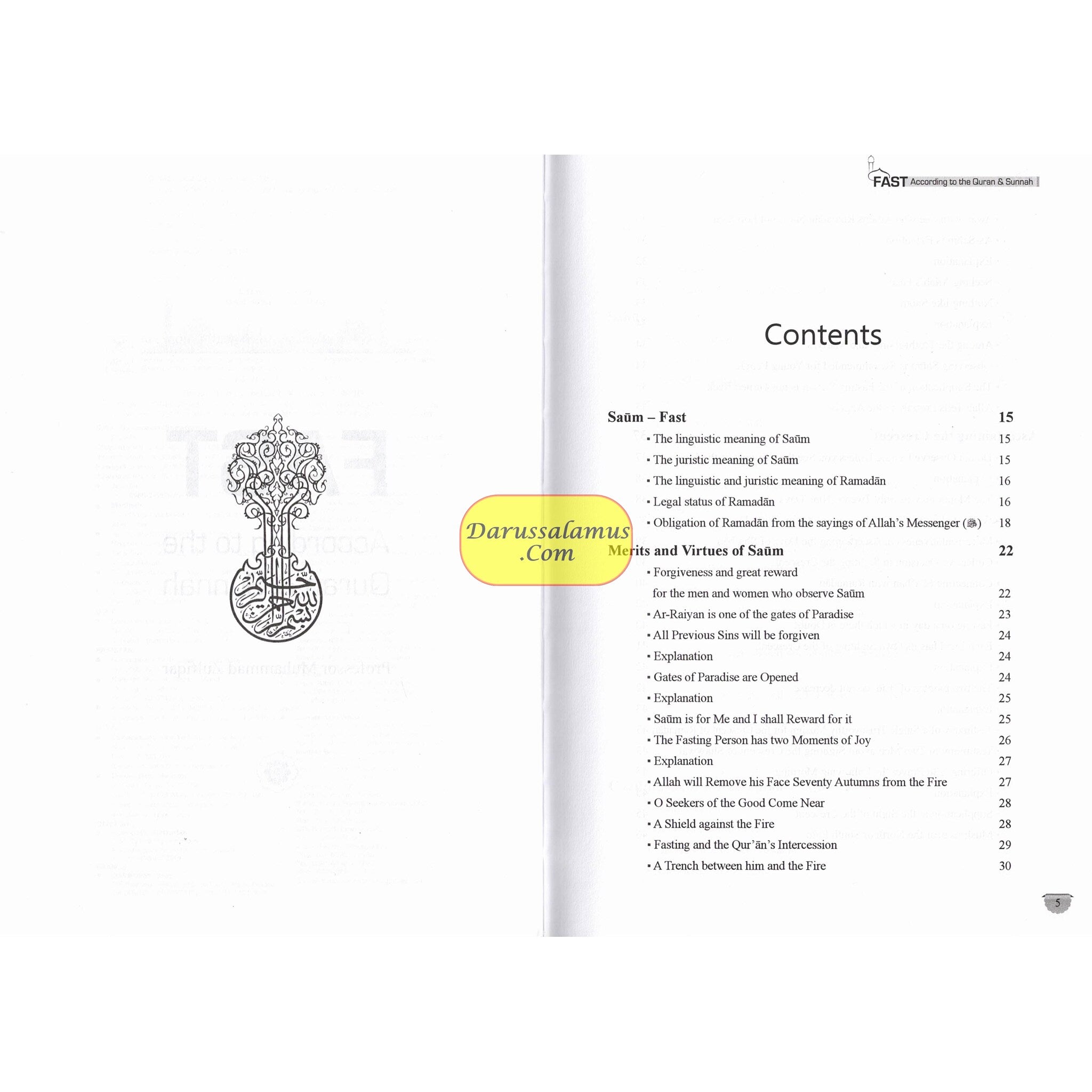 Fast According to Quran & Sunnah By Professor Muhammad Zulfiqar、mySite、topwebapps