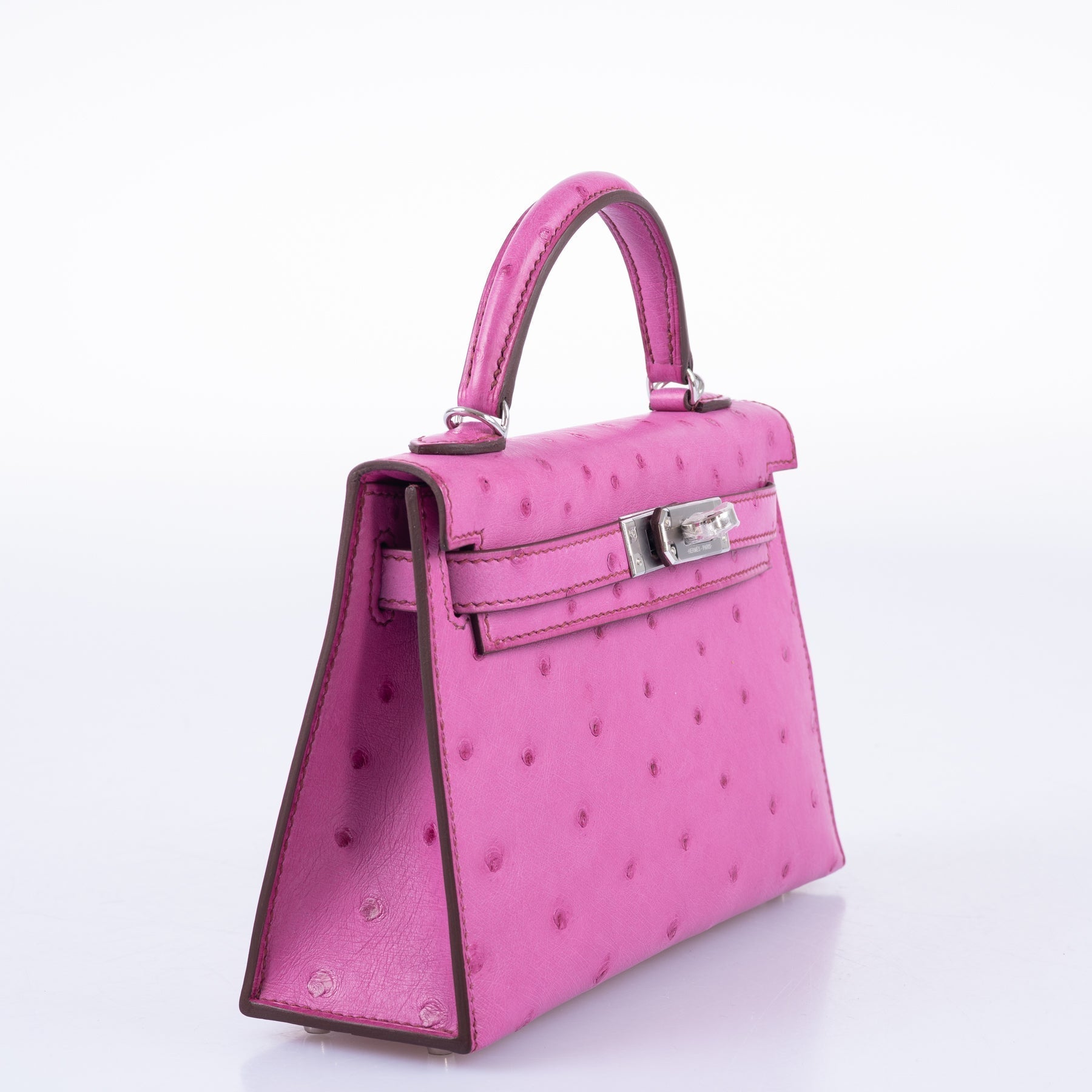 Hermès Mini Kelly 20 Fuchsia Ostrich Palladium Hardware、mySite、garminoutage.com