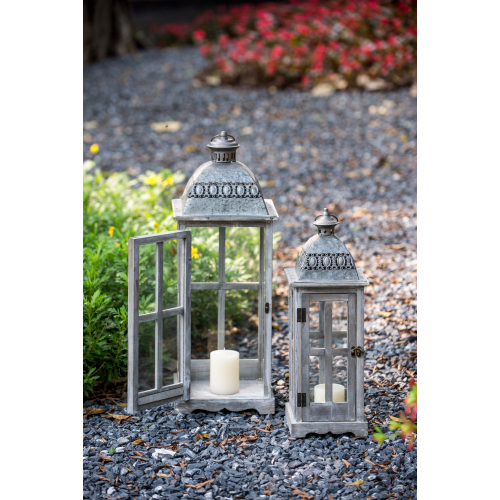 Wooden Candle Lantern Decorative, Hurricane Lantern Holder Decor for Indoor Outdoor, Home Garden Wedding、、xpatfood
