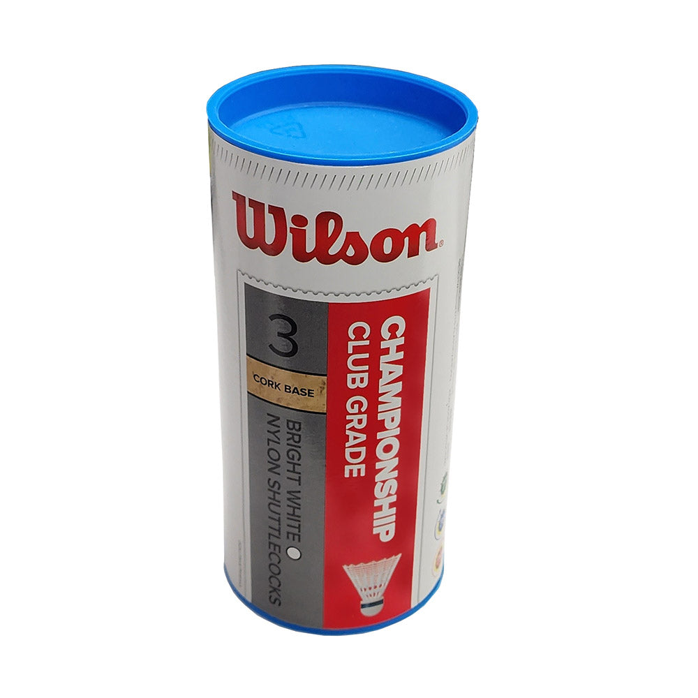 Wilson Championship Nylon Badminton Shuttlecocks (White) - 4 Pack Bundle、mySite、neckold