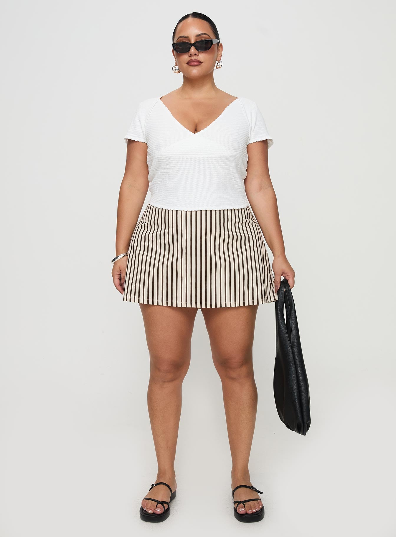 Gigi Skort Beige Stripe Curve、mySite、solidvoid