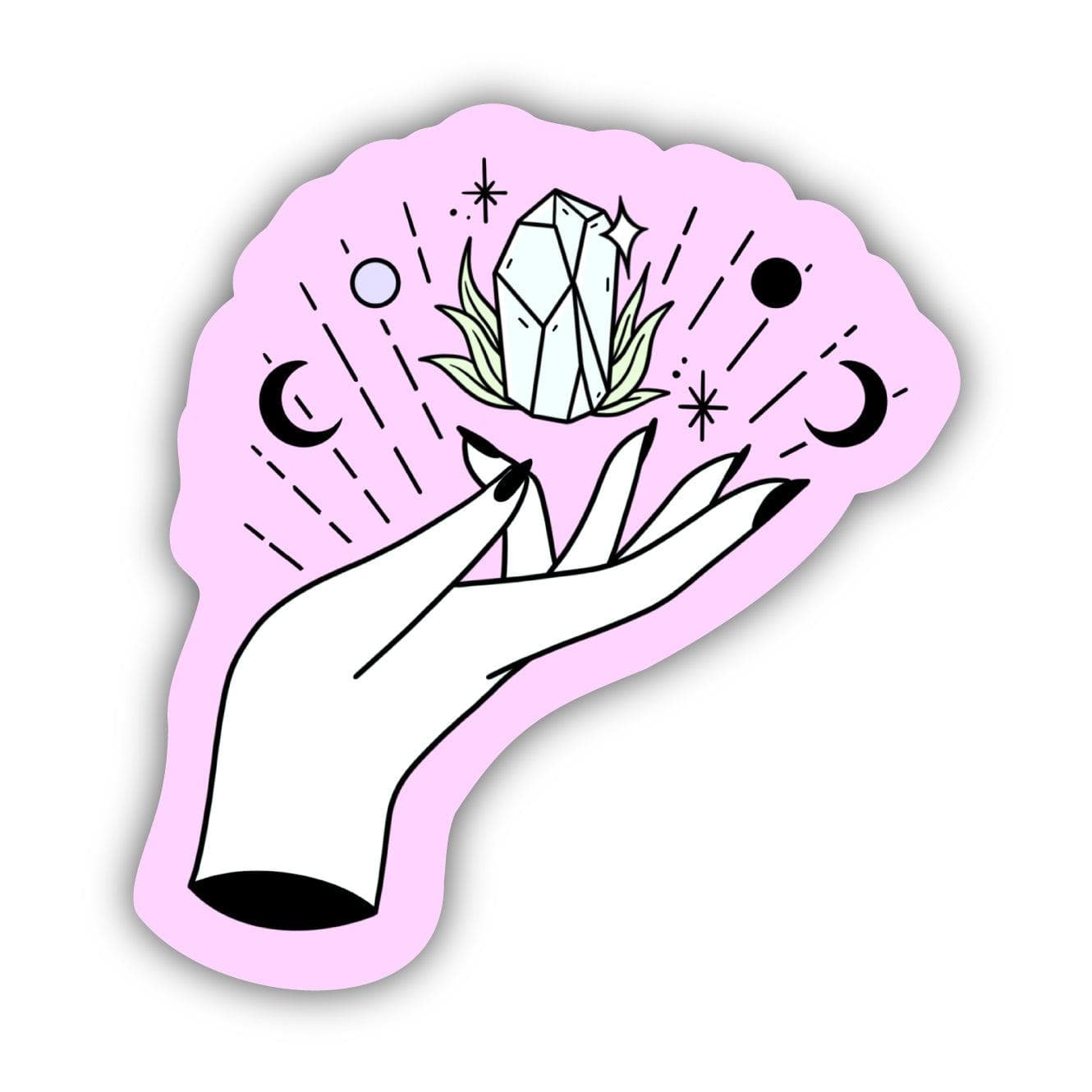  Mystic Crystals and Moon Sticker - Pink、mySite、ghnorth