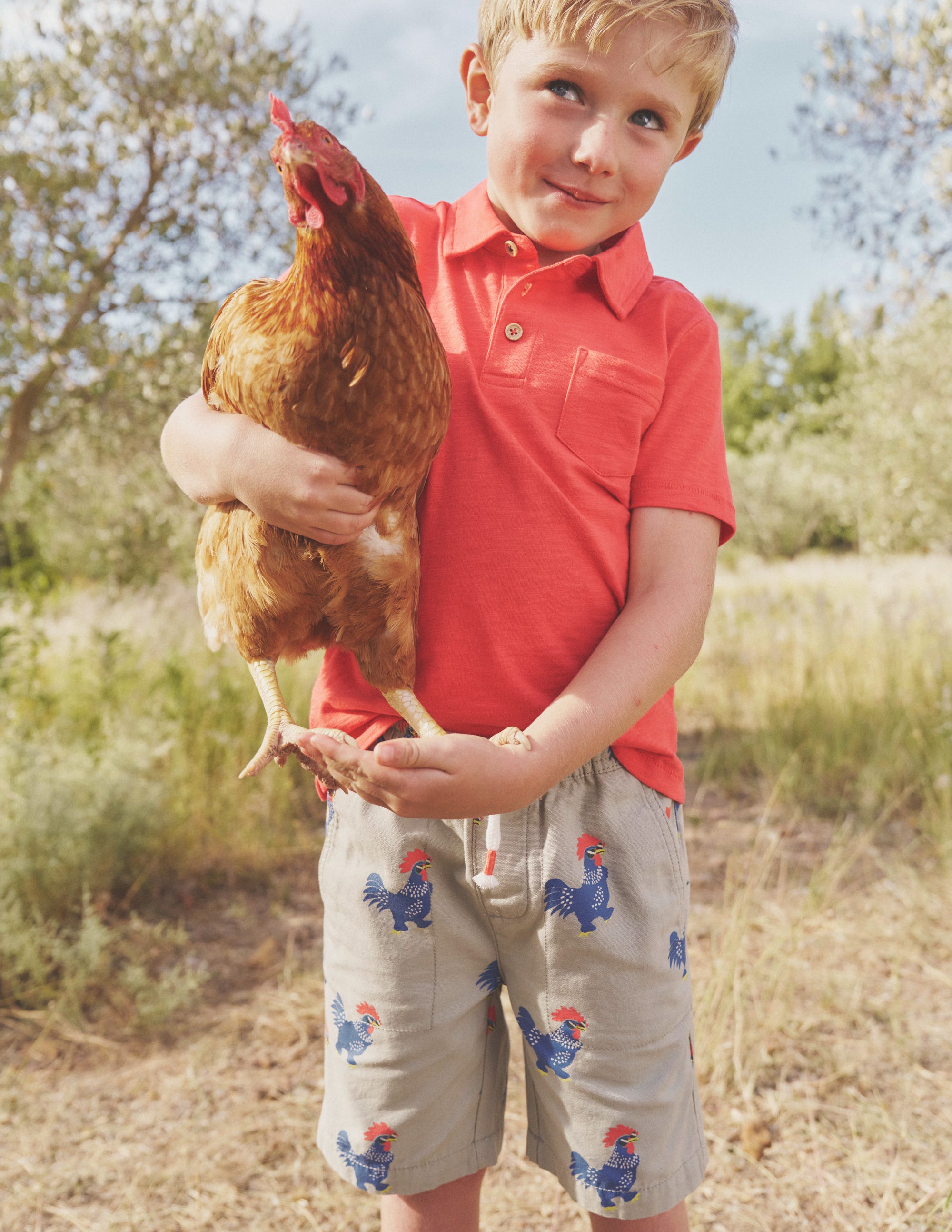  Pull-on Drawstring Shorts-Pottery Green Chicken、mySite、ashleygrahame