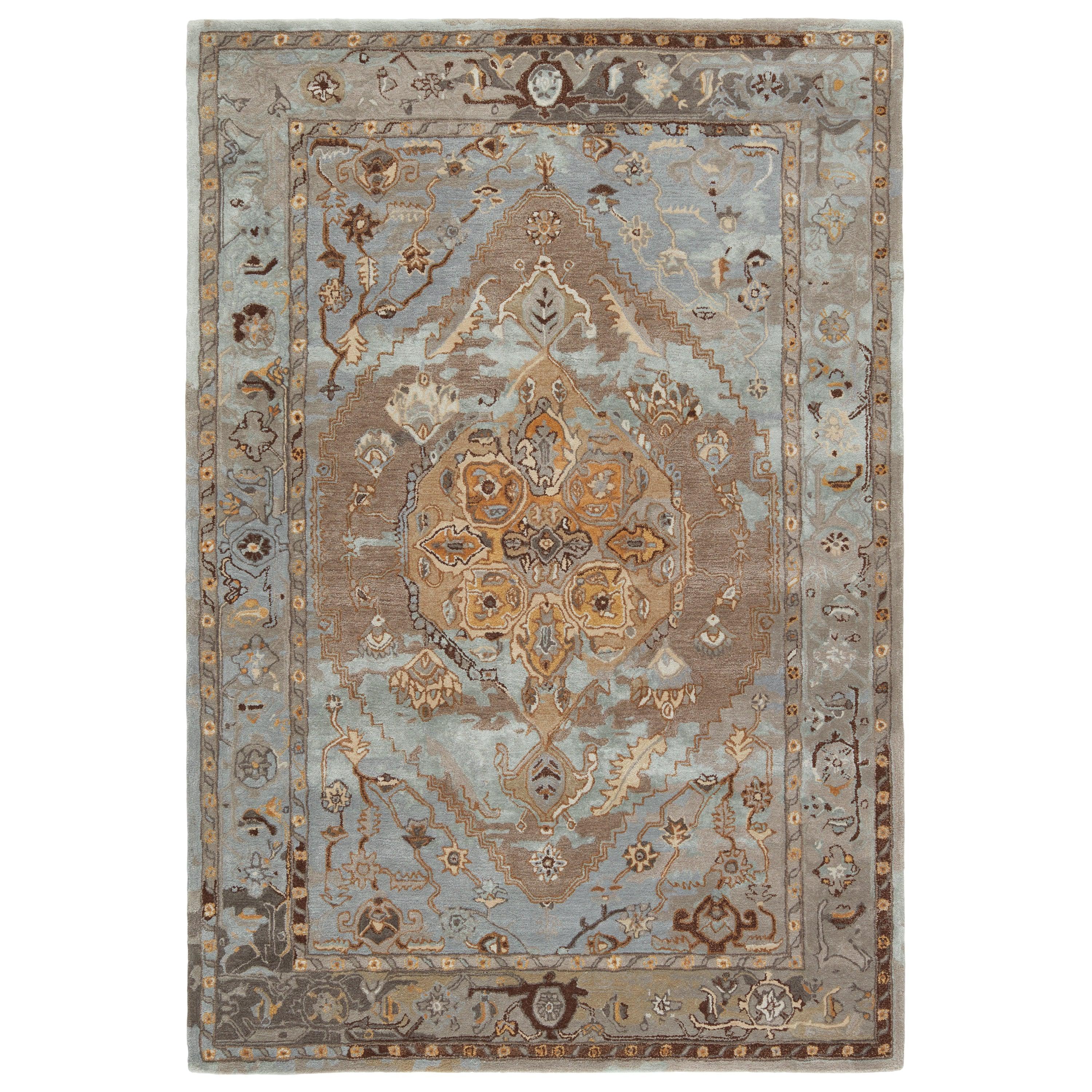 Raisa Handmade Medallion Gray Gold Area Rug、mySite、gigharbornorthrealestate