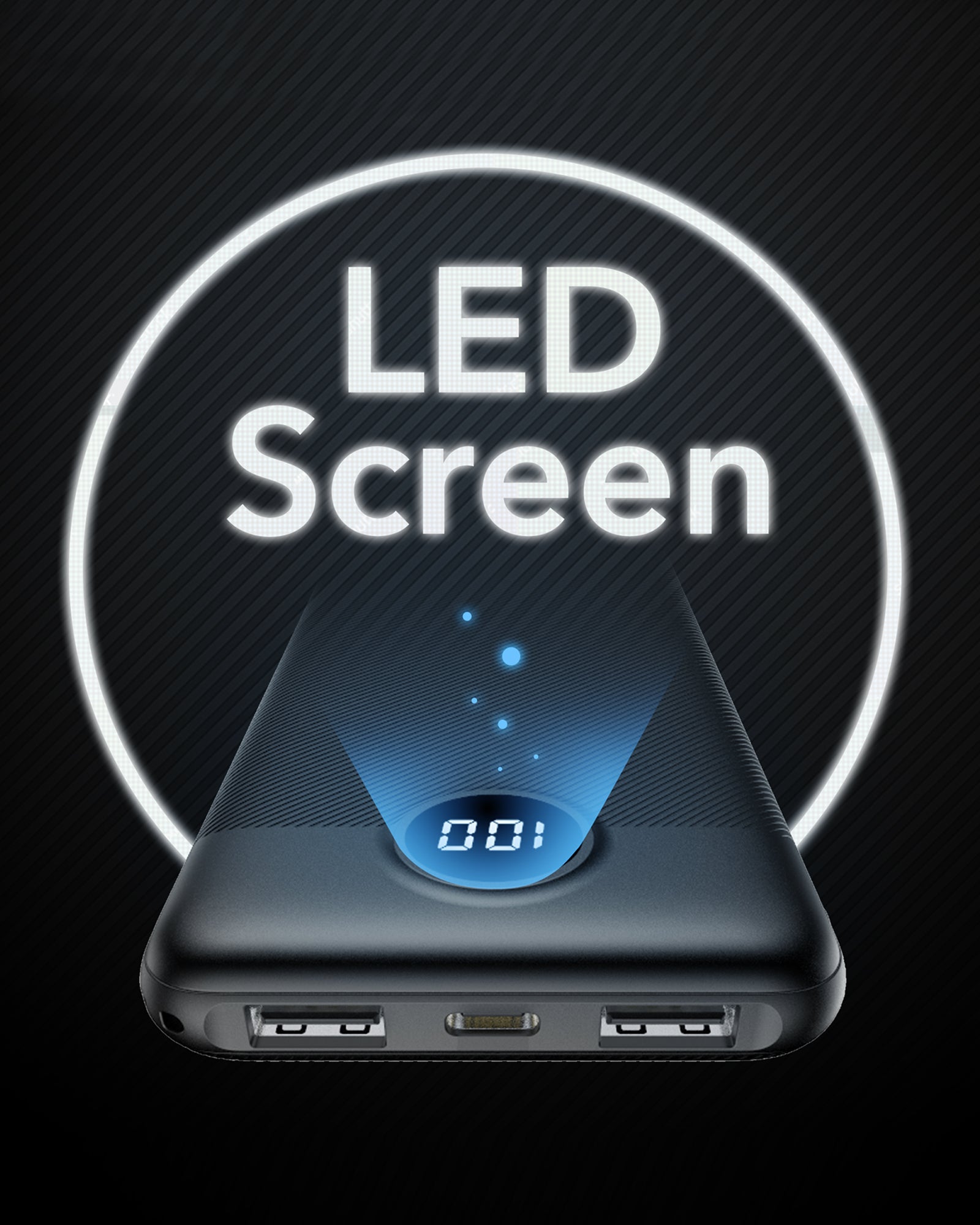 L10 10000mAh Power Bank with Digital Display、mySite、fannypackpong