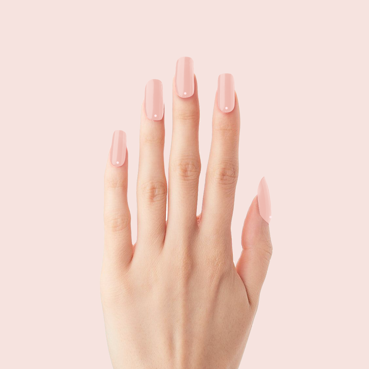 Minimalist Dot - Press-On | Long | Squoval、mySite、solidvoid