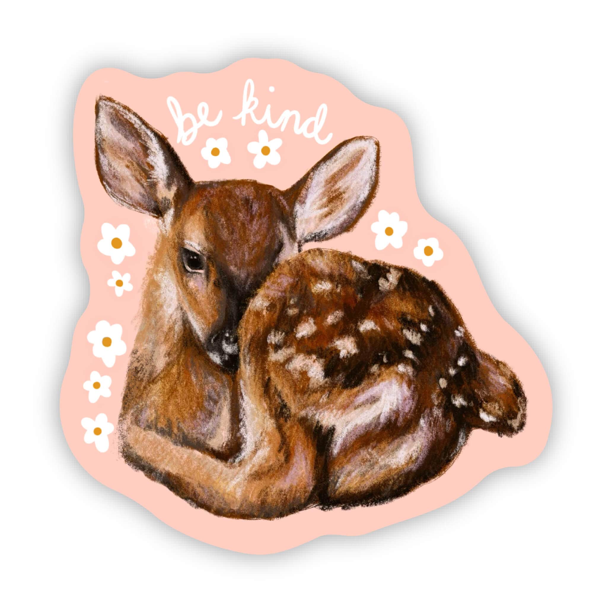  Be kind pink deer sticker、mySite、ghnorth
