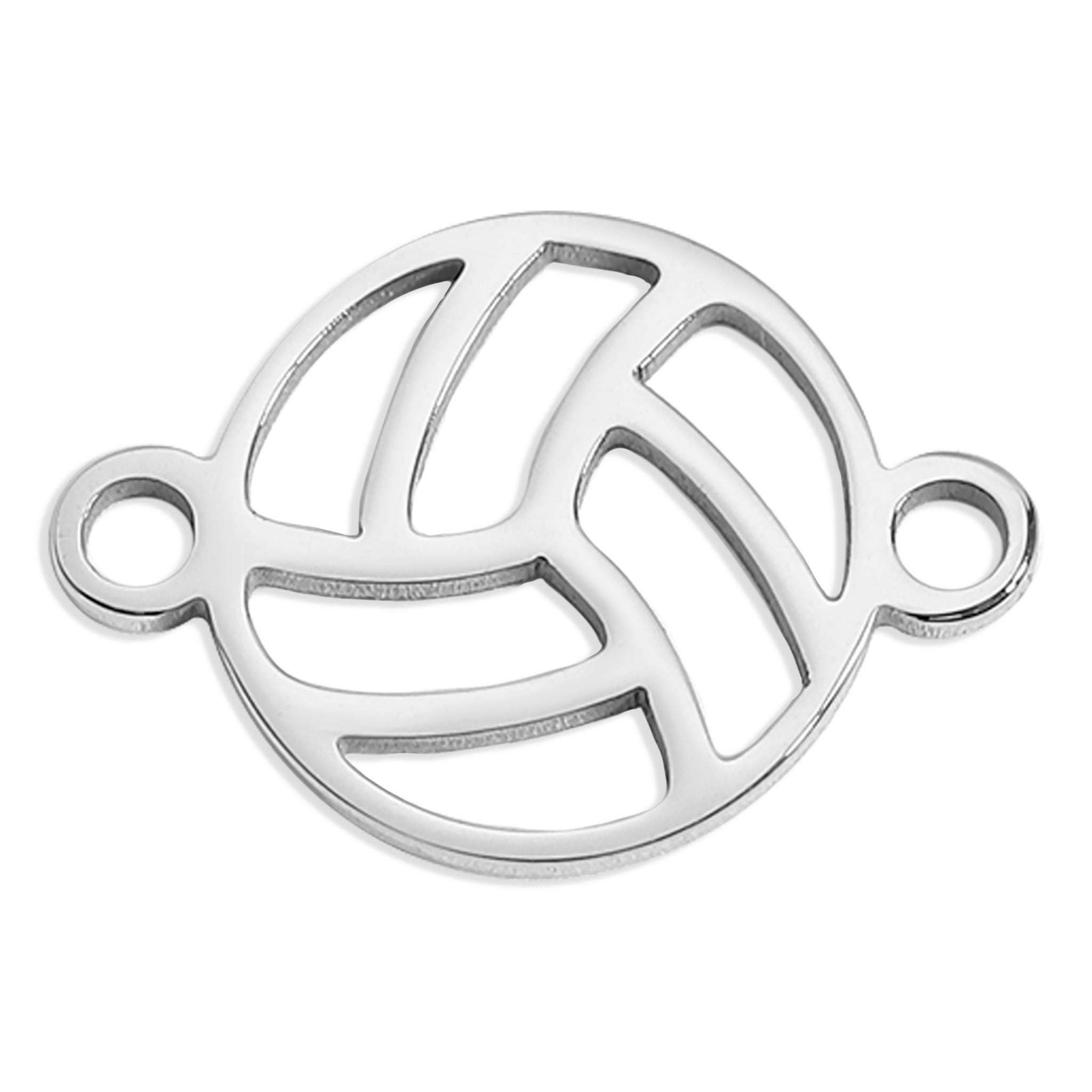 18K Gold PVD Stainless Steel Volley Ball Connector Charm / PDL0161、mySite、dreamappss