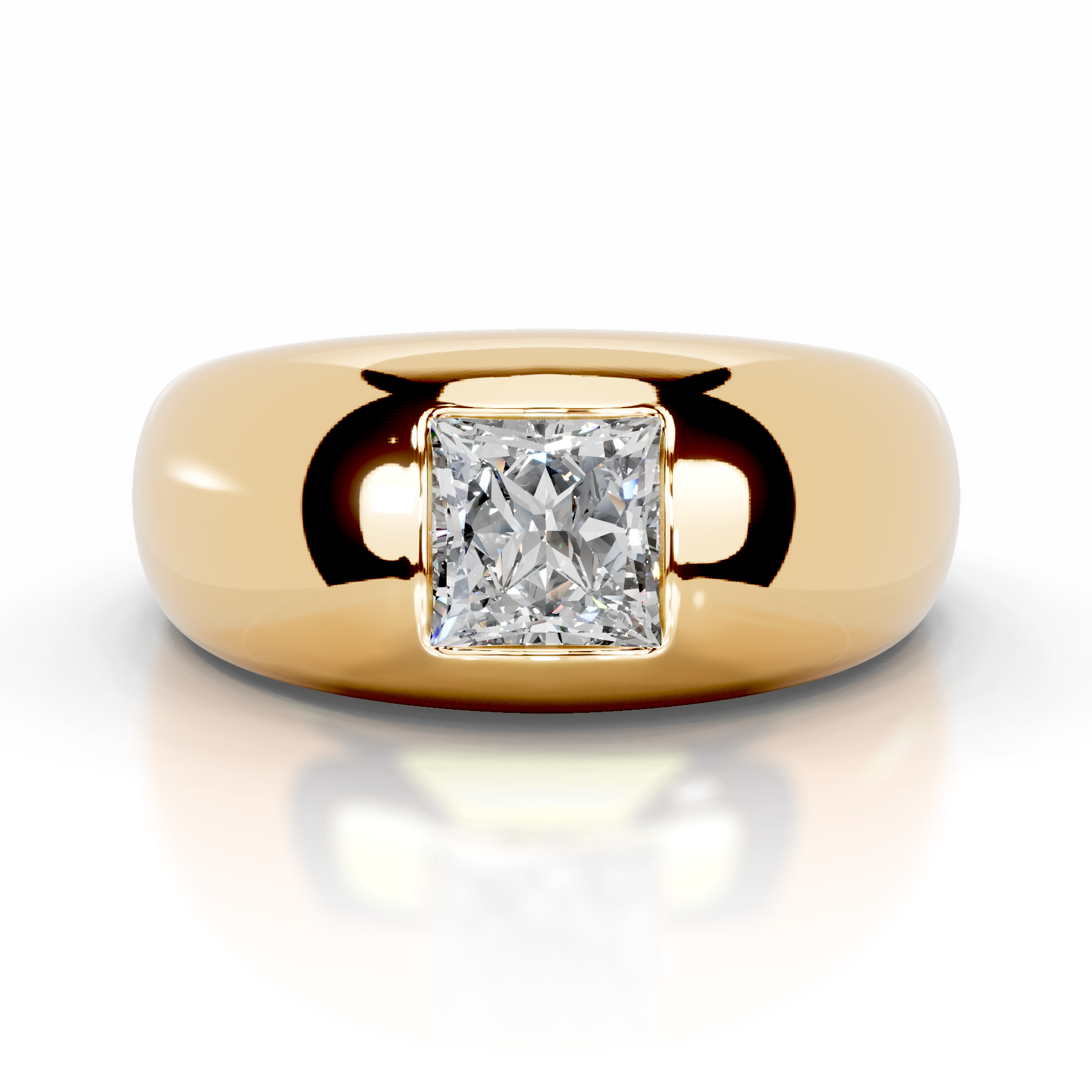 Aaliyah Diamond Engagement Ring (1 Carat) -18K Yellow Gold、mySite、hinf8tx79