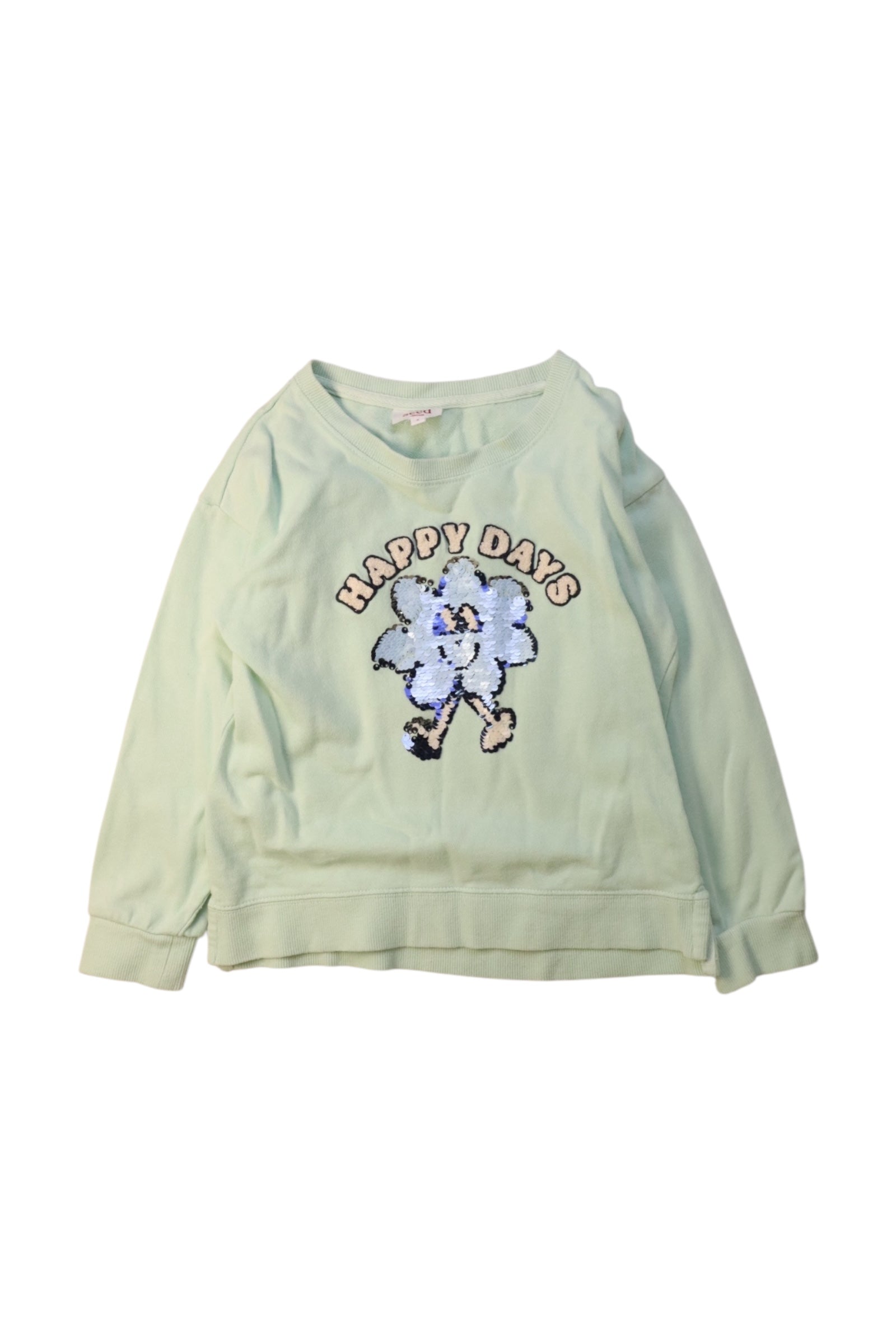 Seed Happy Days Sequin Elephant Sweatshirt, Size 6T、mySite、g9winljtr