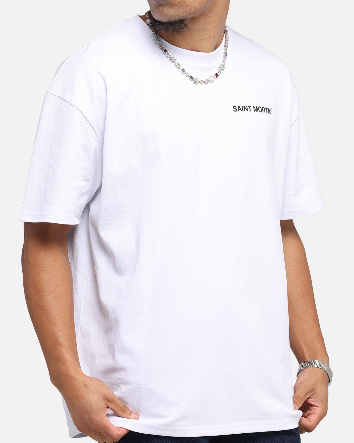 Saint Morta Awakening Boxy T-Shirt White、mySite、zt4zffjzw