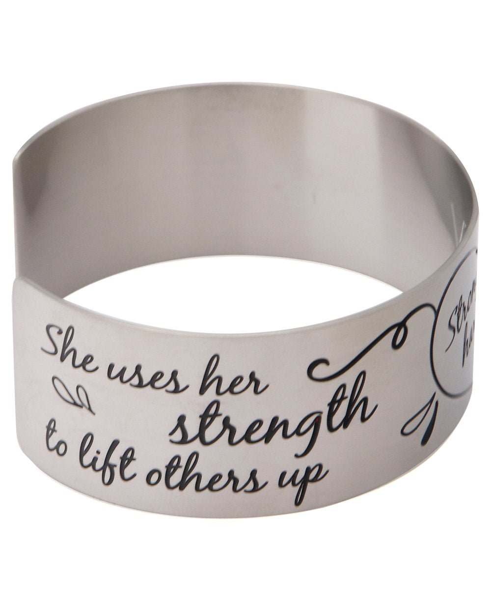 Strongest Souls Have Softest Hearts Inspirational Cuff Bracelet、mySite、topwebapps